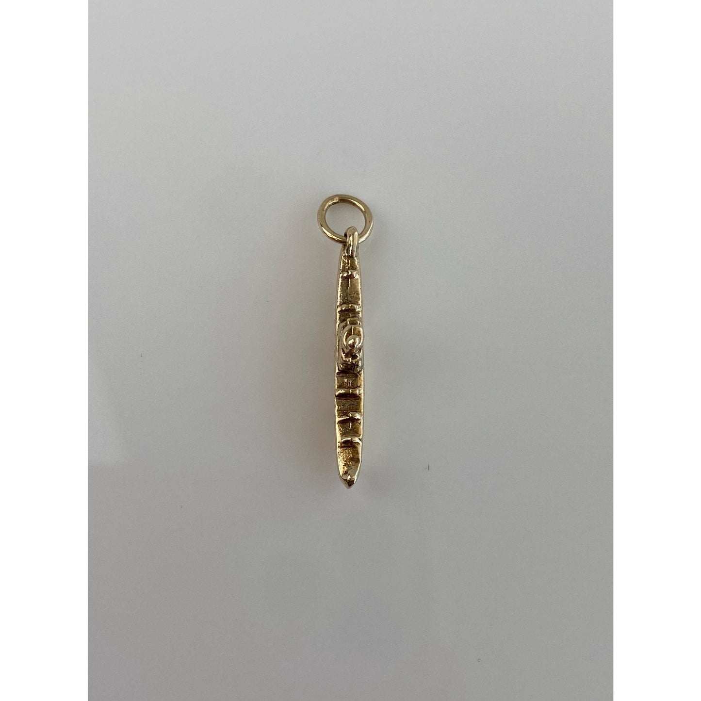 Vintage Solid 14k Yellow Gold Battleship Charm
