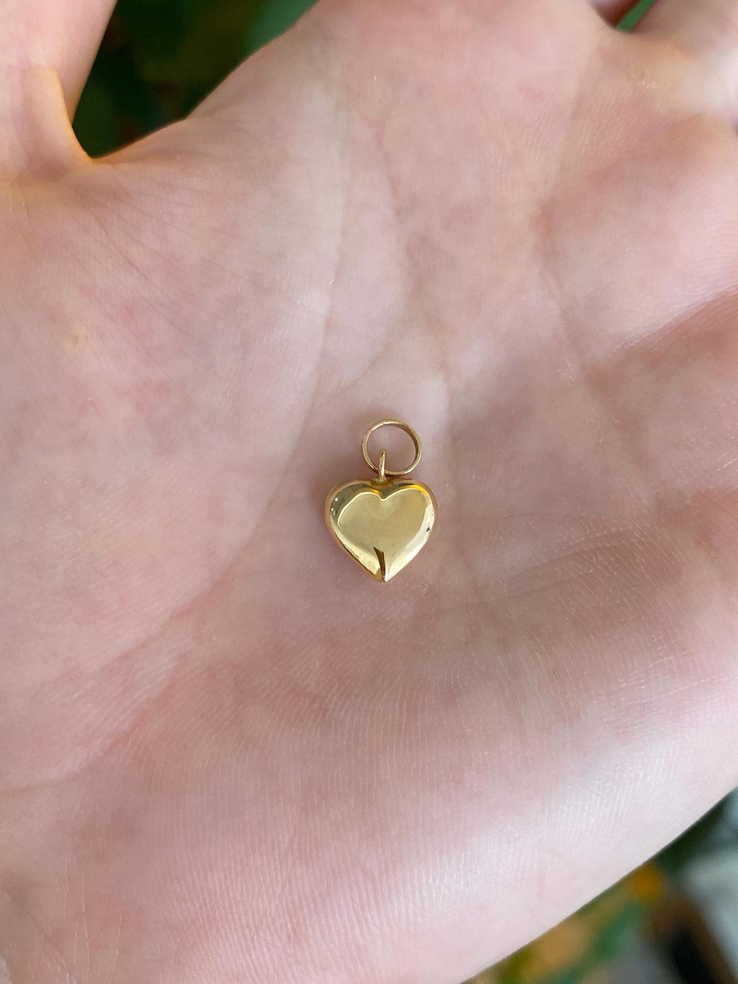 Vintage 14k Yellow Gold Heart Charm