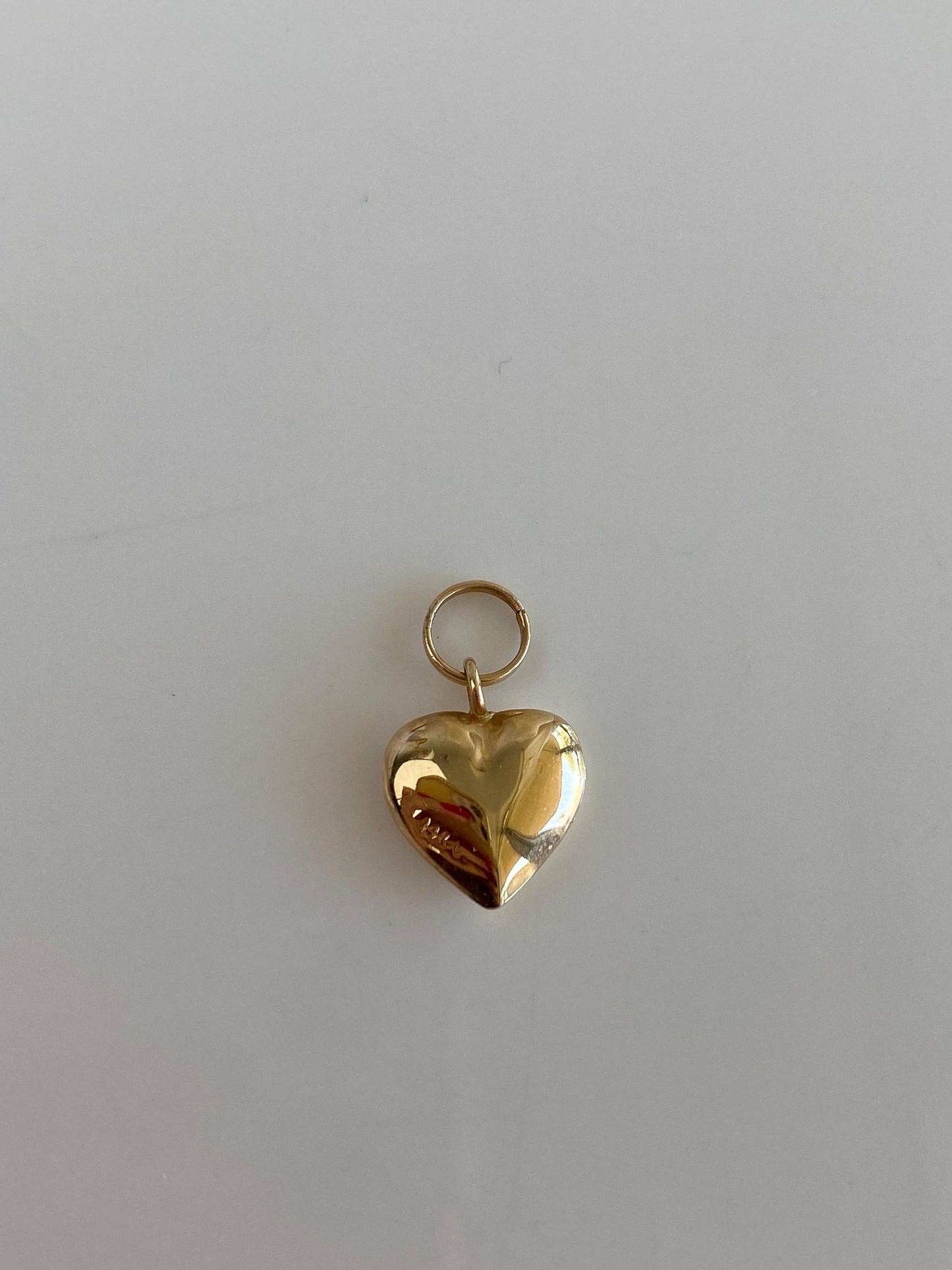 Vintage 14k Yellow Gold Heart Charm