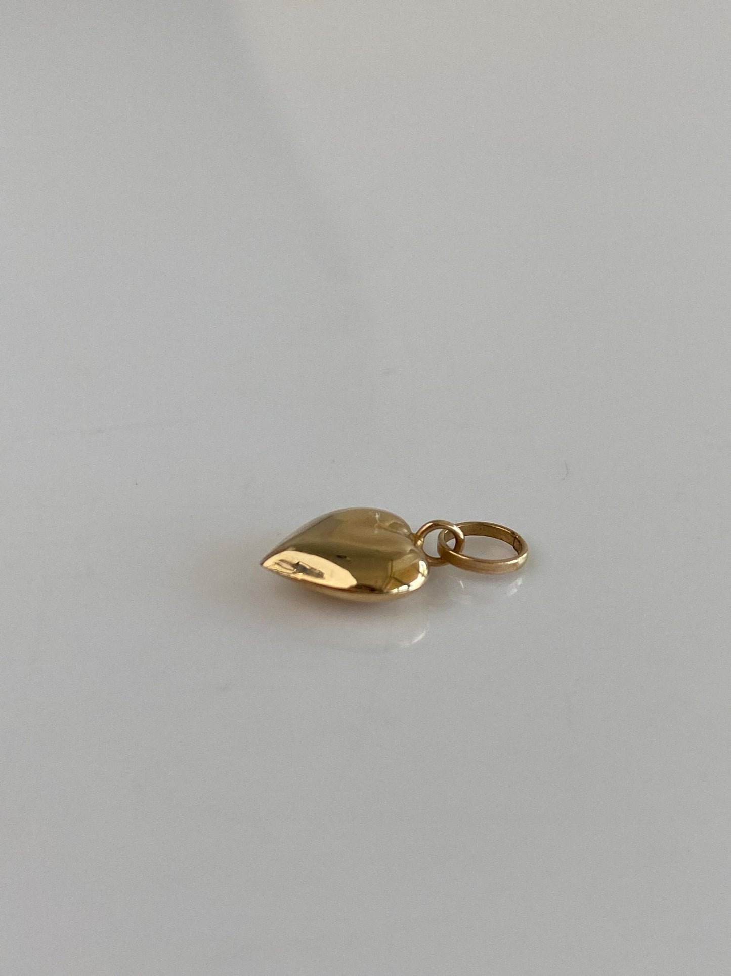 Vintage 14k Yellow Gold Heart Charm