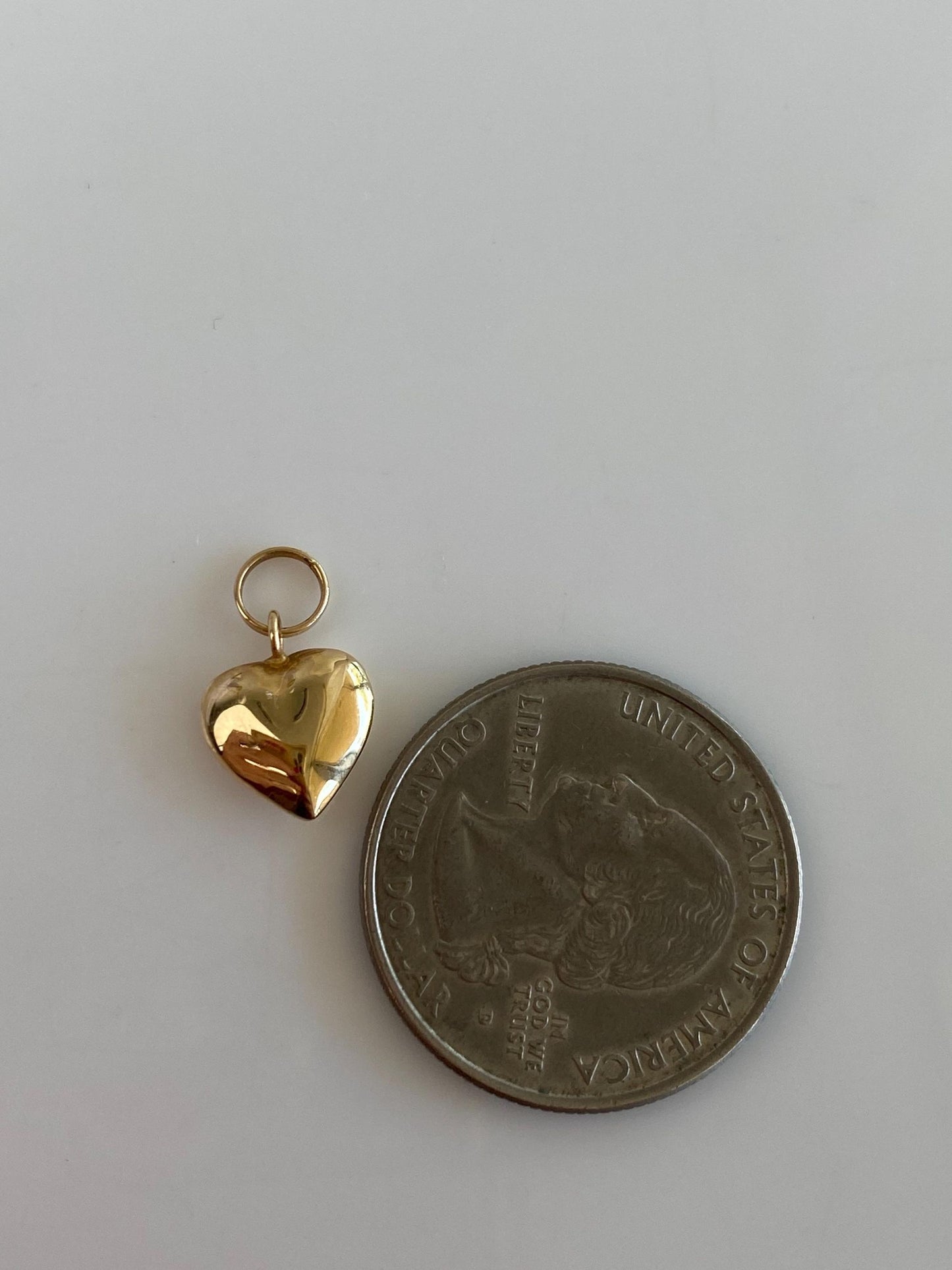 Vintage 14k Yellow Gold Heart Charm