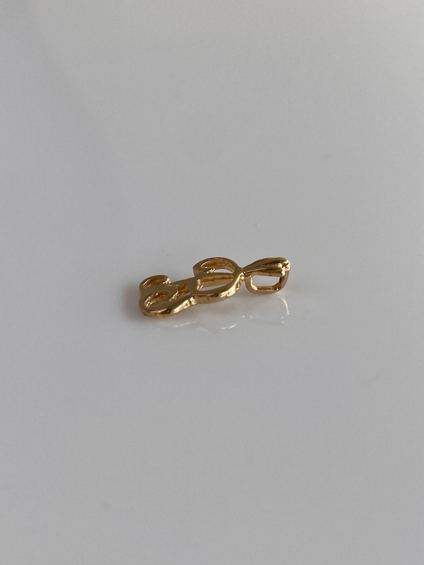 Solid 14k Yellow Gold Initial 'B' Charm