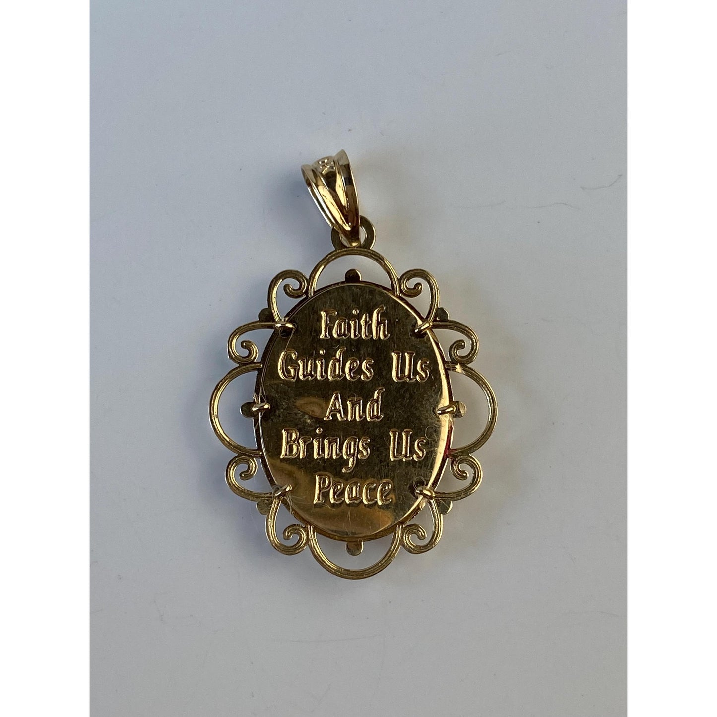 Vintage Solid 10k White & Yellow Gold Bird Charm