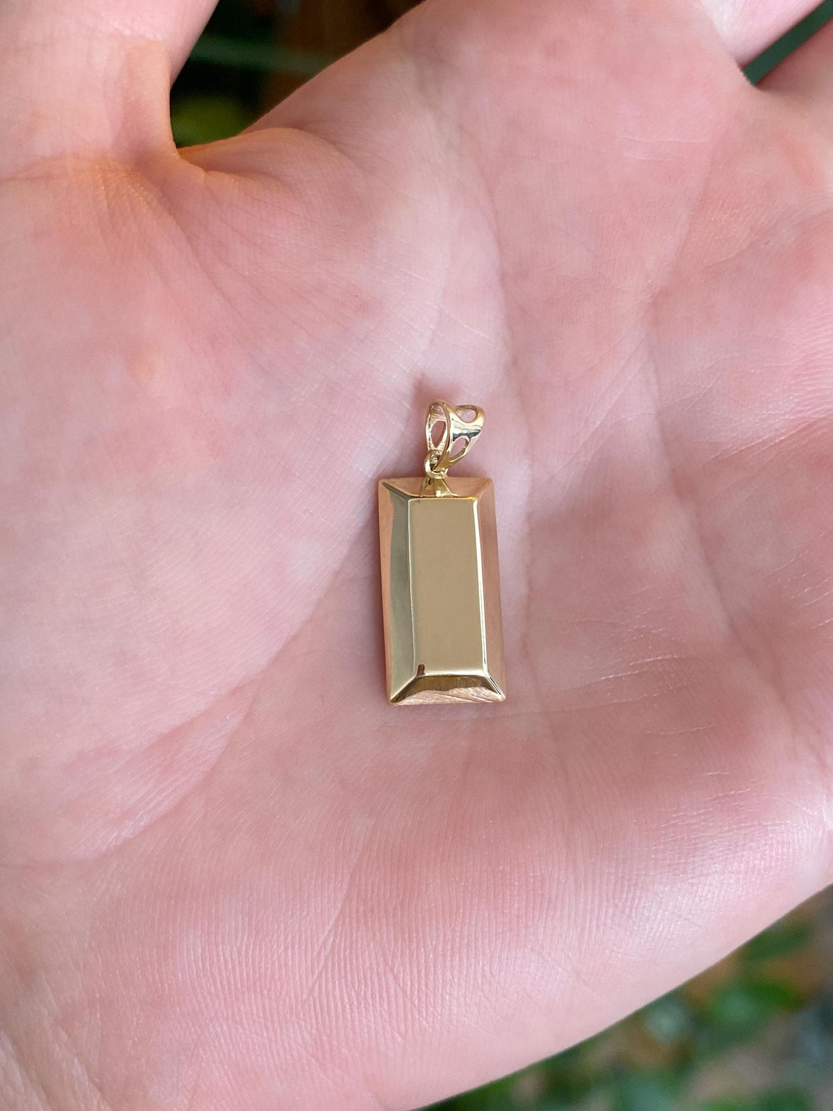 Vintage 10k Yellow Gold Gold Bar Charm