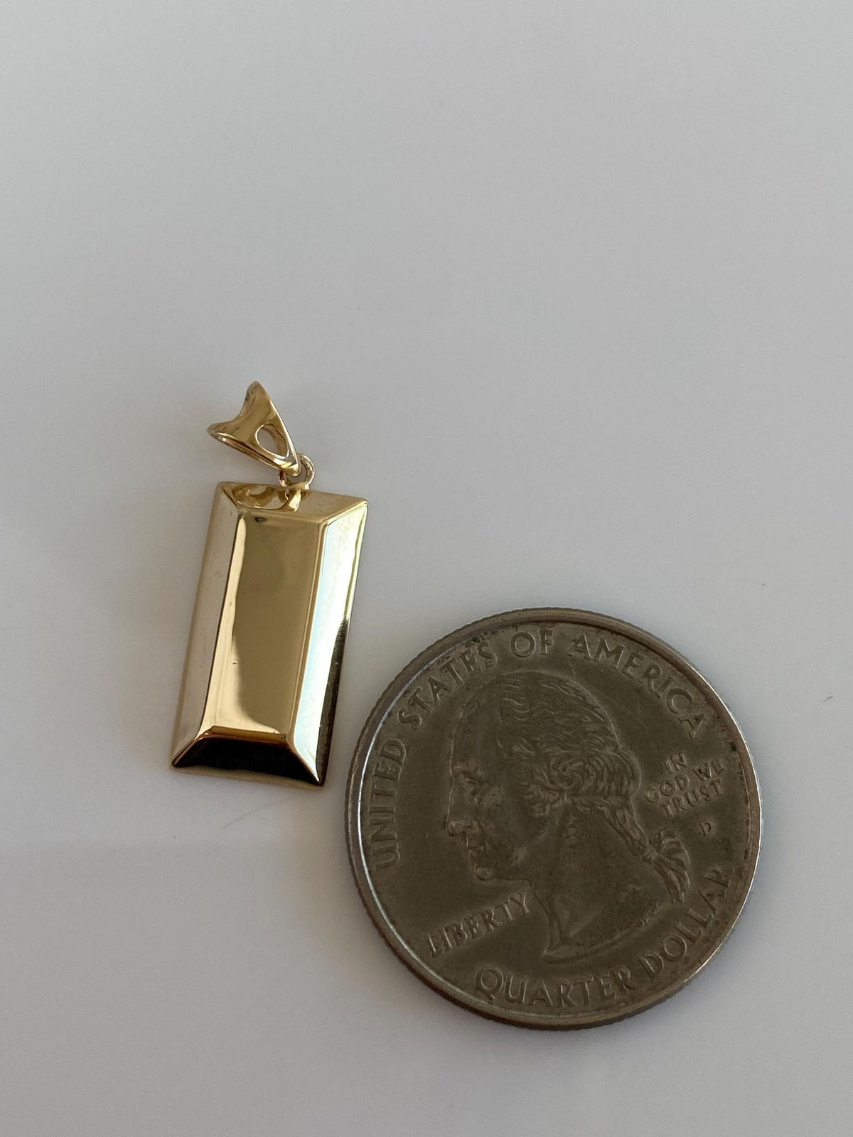 Vintage 10k Yellow Gold Gold Bar Charm