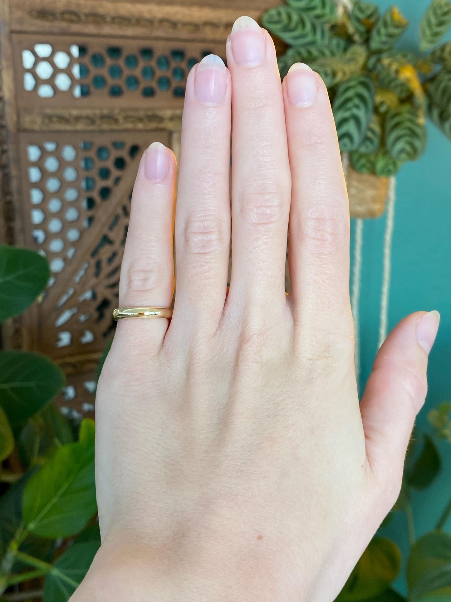 Vintage Solid 14k Yellow Gold Ring Band - Size 4