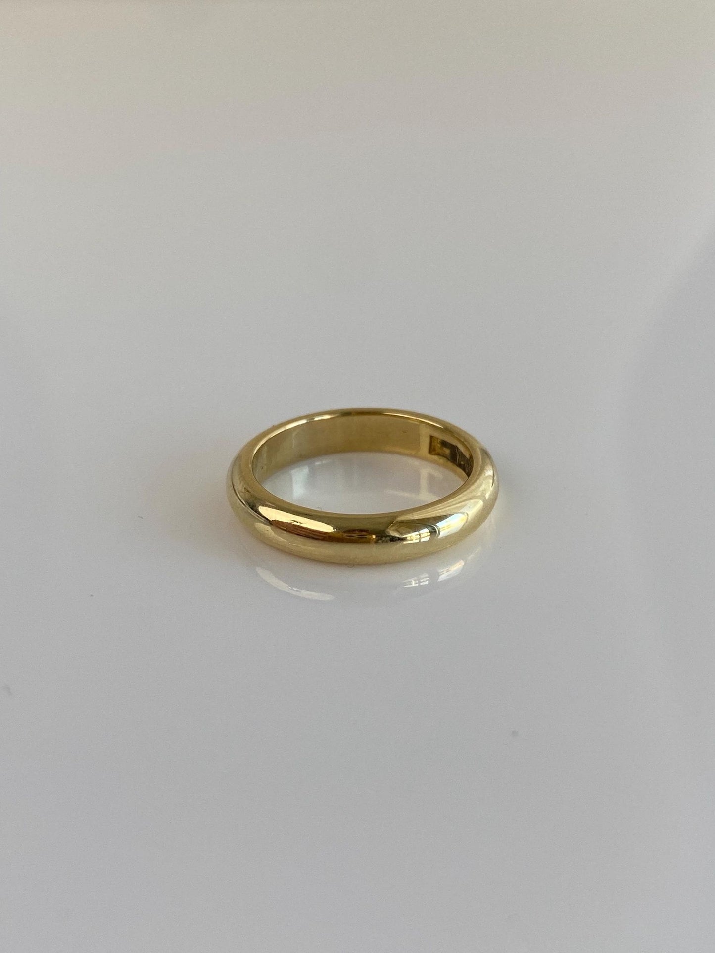 Vintage Solid 14k Yellow Gold Ring Band - Size 4
