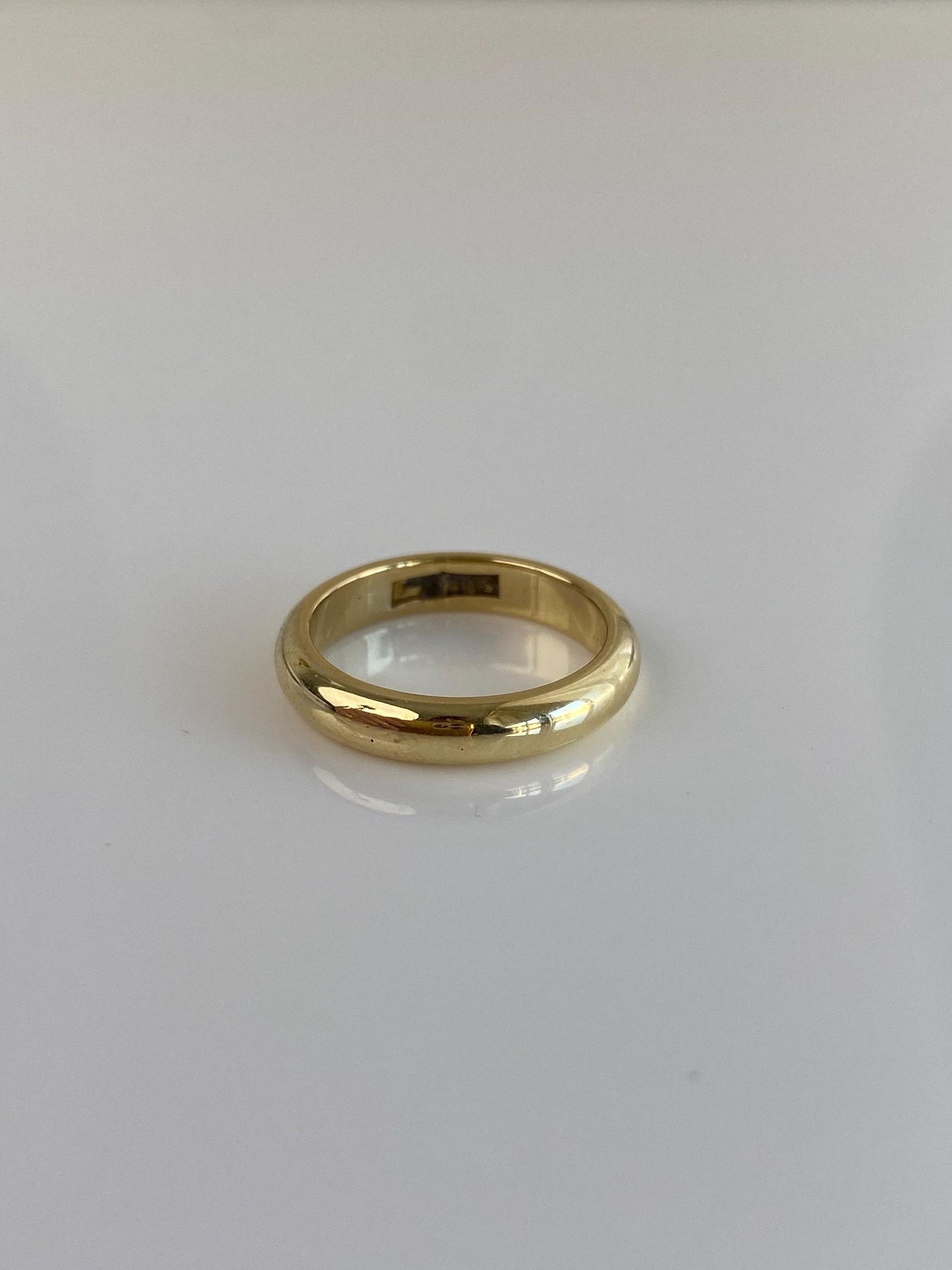 Vintage Solid 14k Yellow Gold Ring Band - Size 4