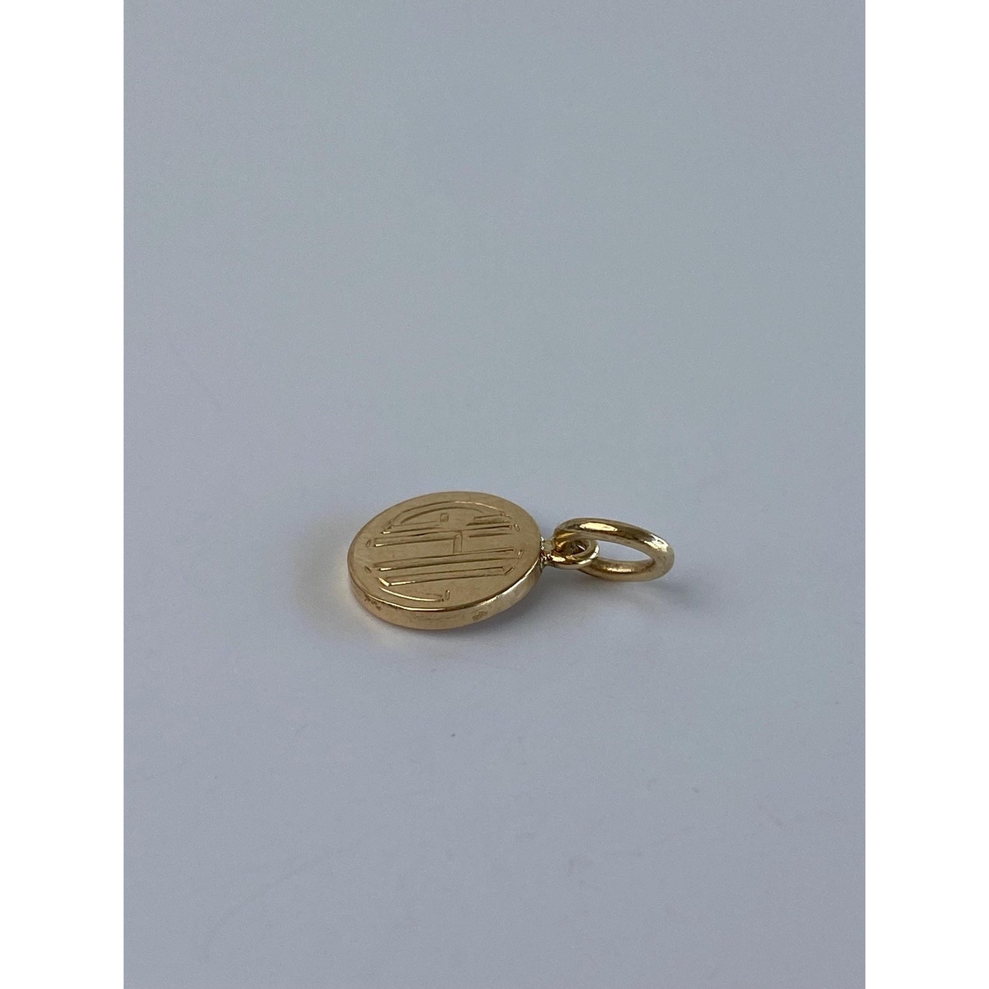 Vintage Solid 14k Yellow Gold Monogram 'GHL' Stick Pin Conversion Charm