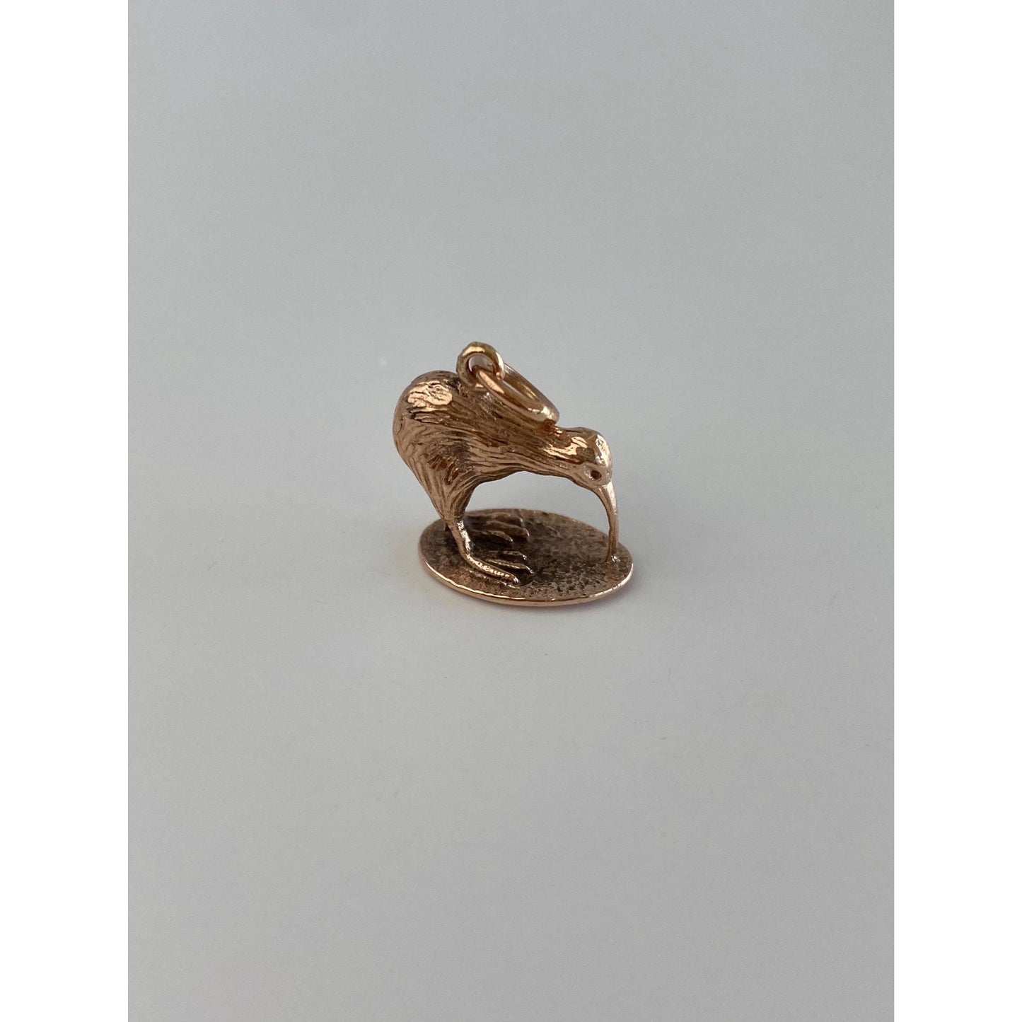 Vintage Solid 9k Rosey Gold Kiwi Bird Charm