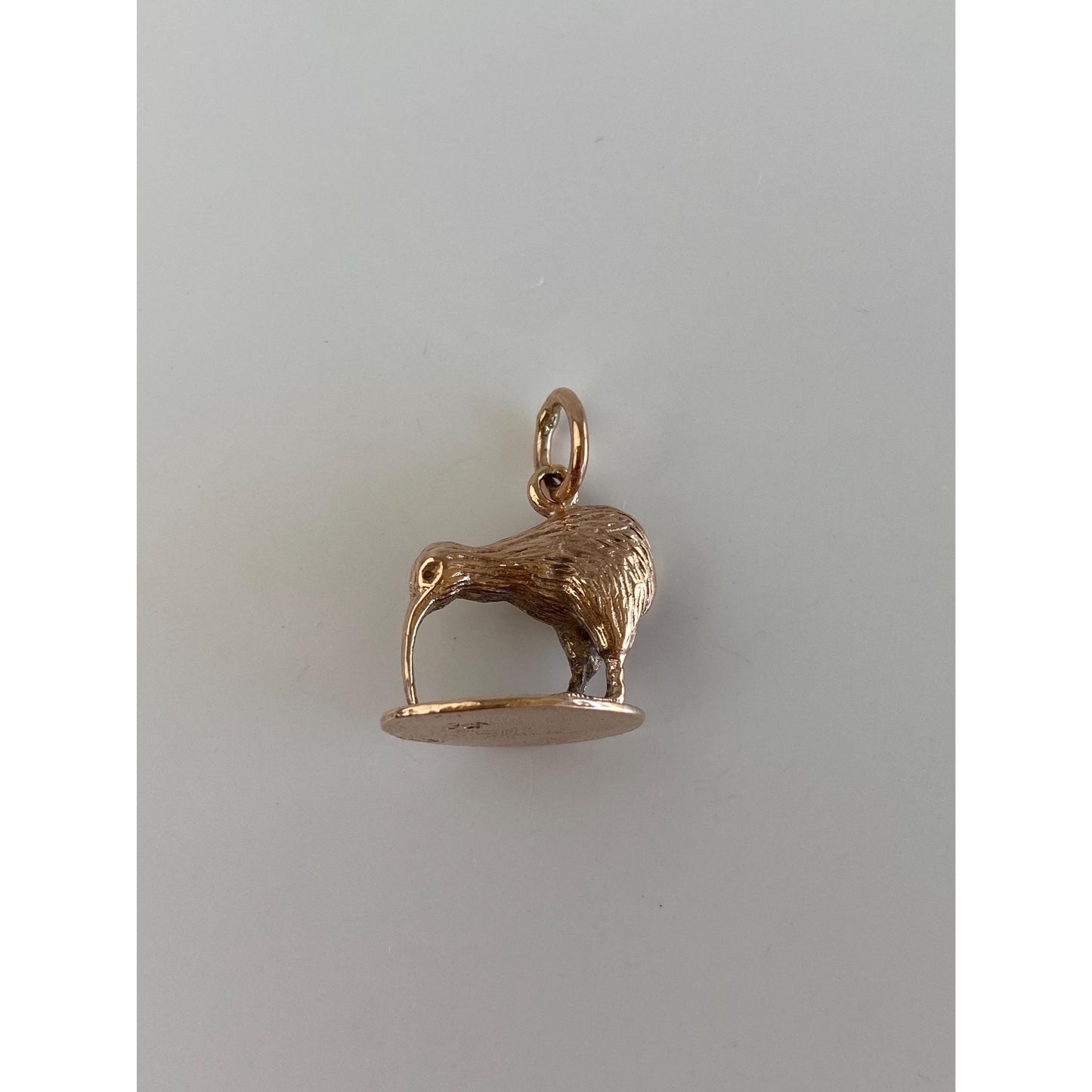 Vintage Solid 9k Rosey Gold Kiwi Bird Charm