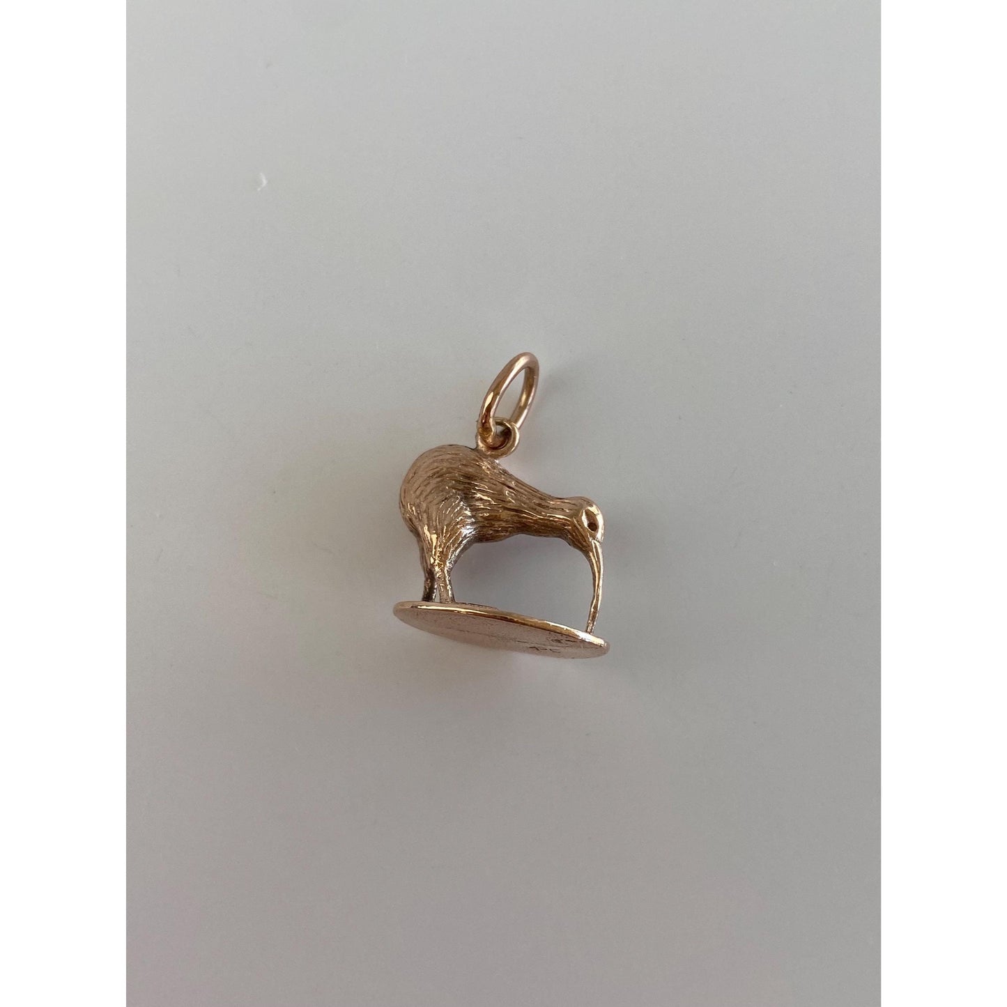 Vintage Solid 9k Rosey Gold Kiwi Bird Charm