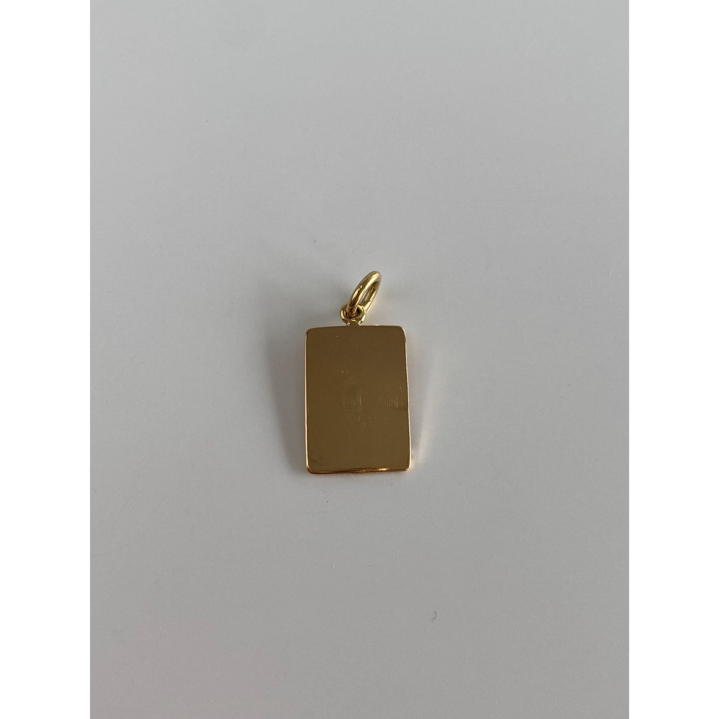 Vintage Solid 18k Yellow Gold Ace of Clubs Cufflink Conversion Charm
