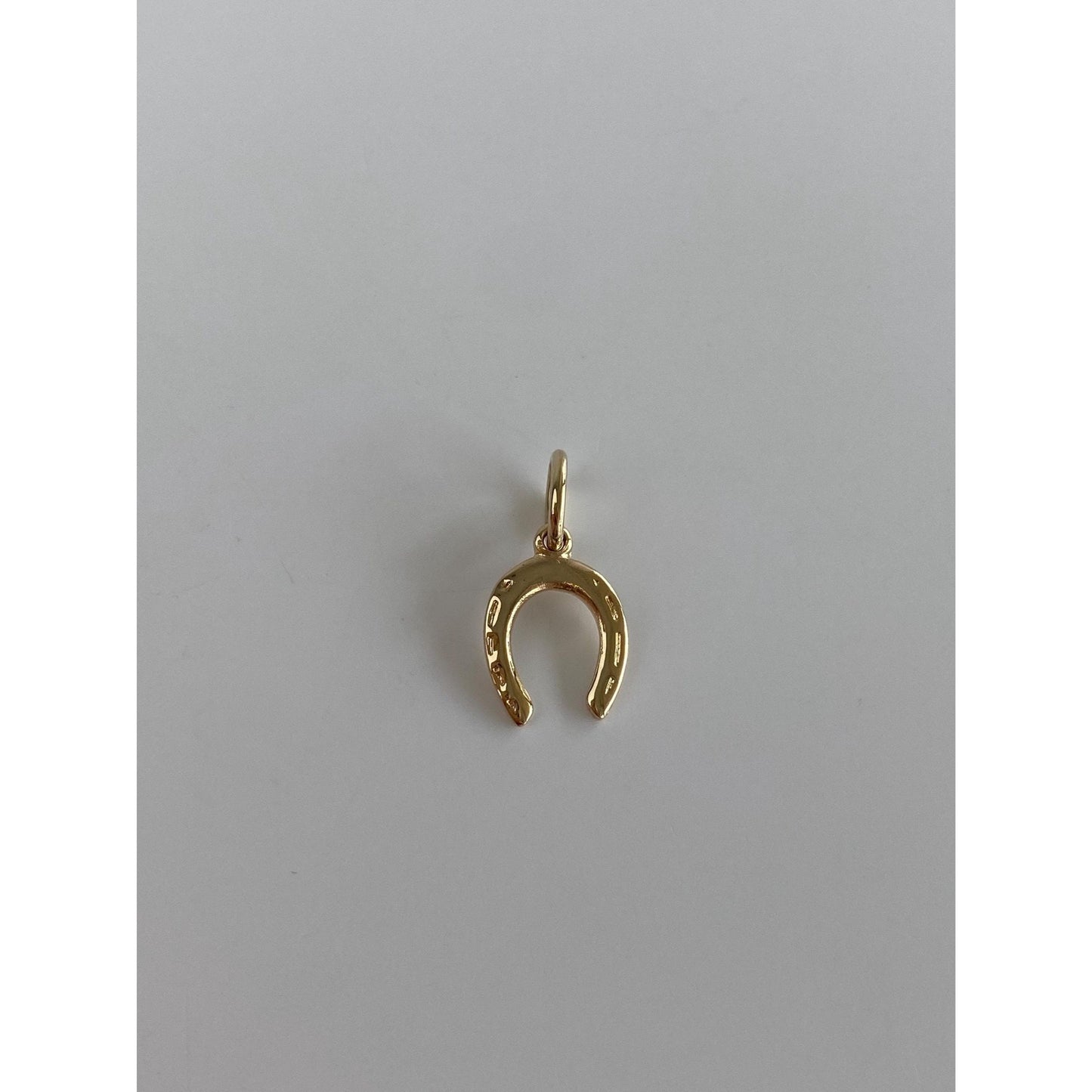 Solid 10k Yellow Gold Lucky Horseshoe Charm