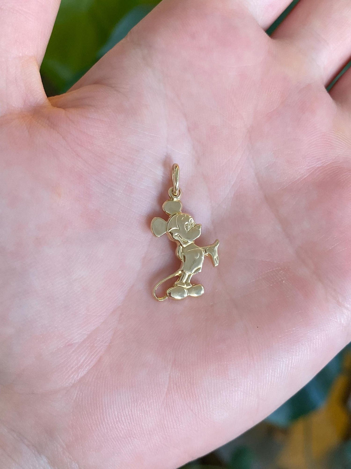 Vintage Solid 14k Yellow Gold Mickey Mouse Charm