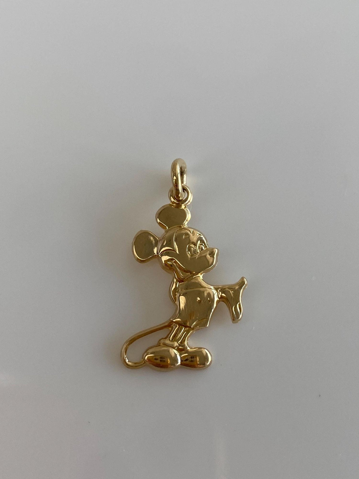 Vintage Solid 14k Yellow Gold Mickey Mouse Charm