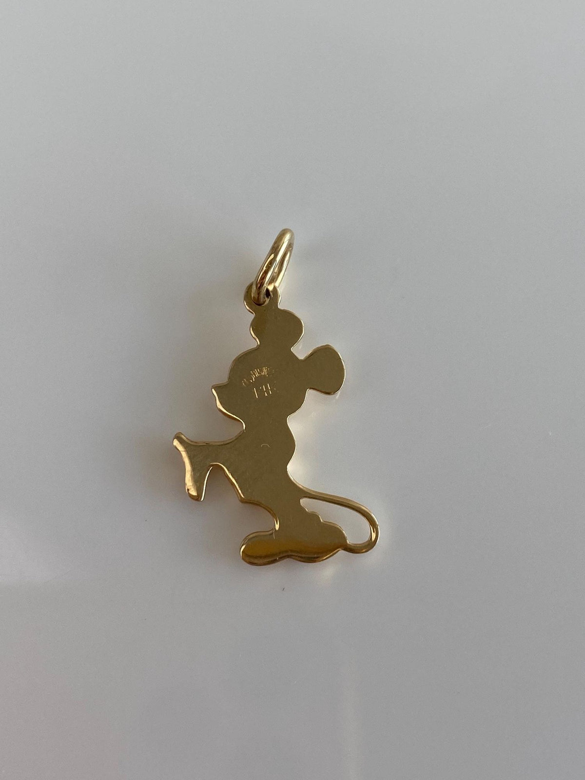 Vintage Solid 14k Yellow Gold Mickey Mouse Charm