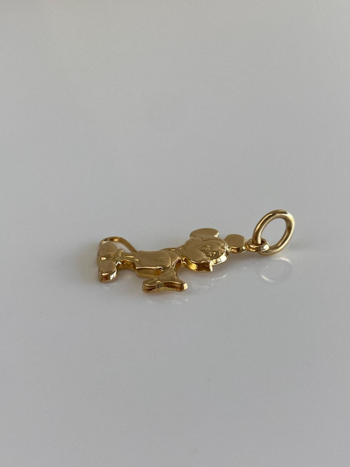 Vintage Solid 14k Yellow Gold Mickey Mouse Charm