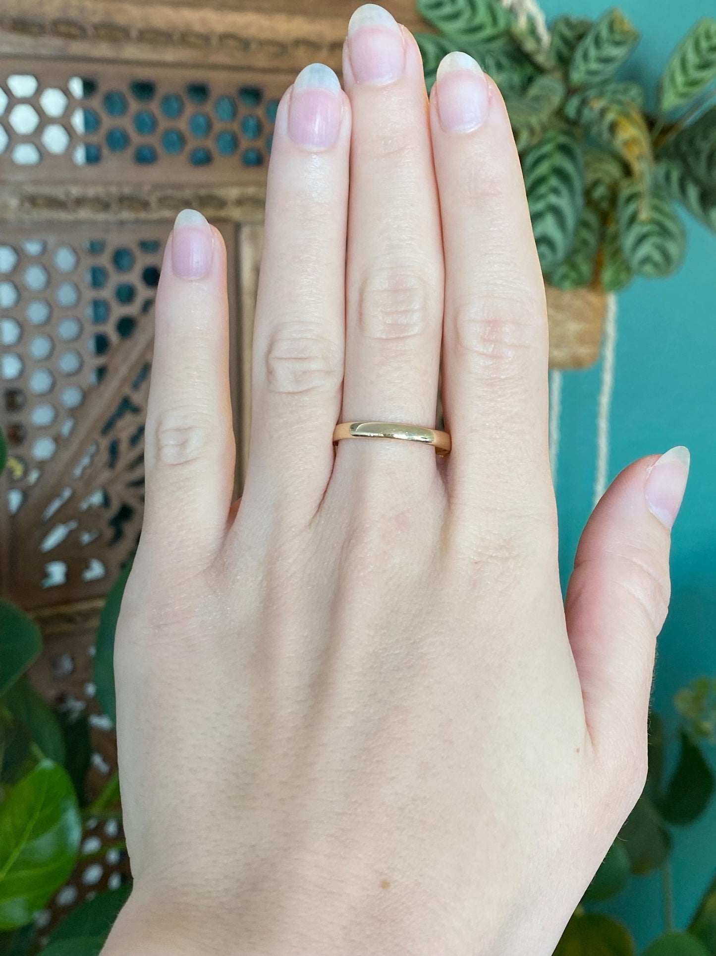 Vintage Solid 14k Yellow Gold Ring Band - Size 10