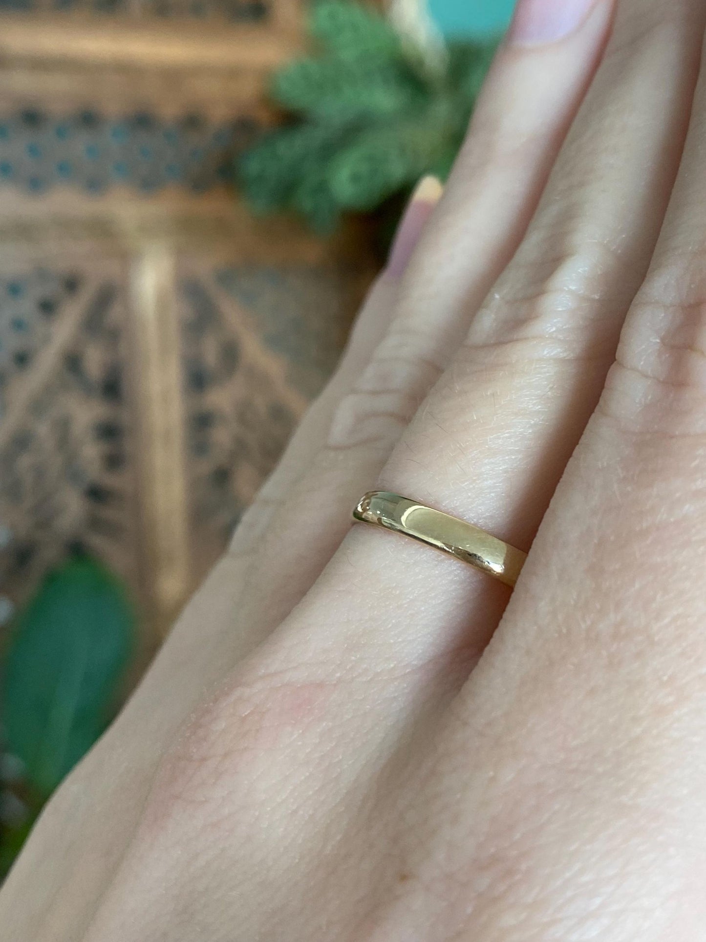 Vintage Solid 14k Yellow Gold Ring Band - Size 10