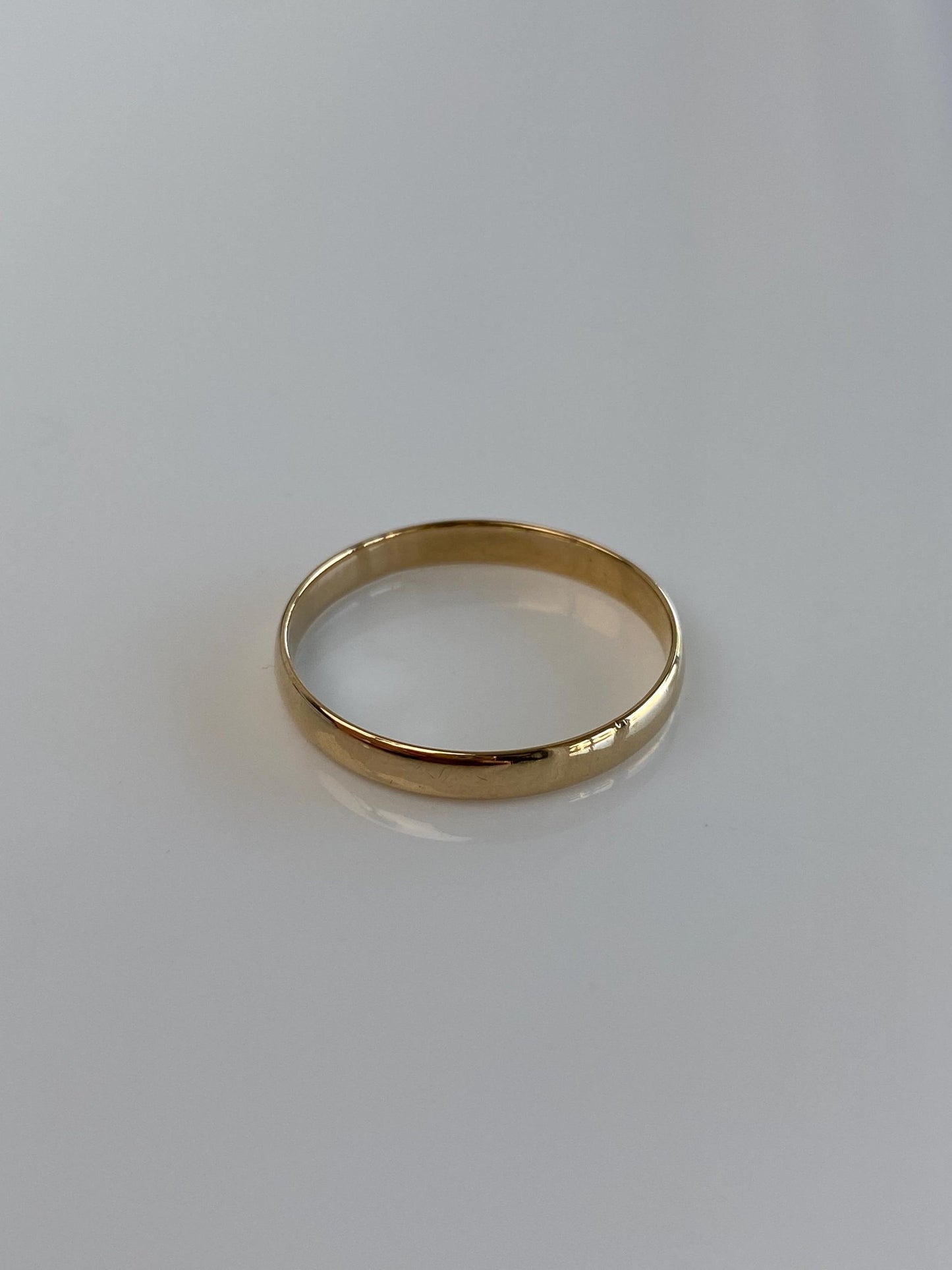 Vintage Solid 14k Yellow Gold Ring Band - Size 10
