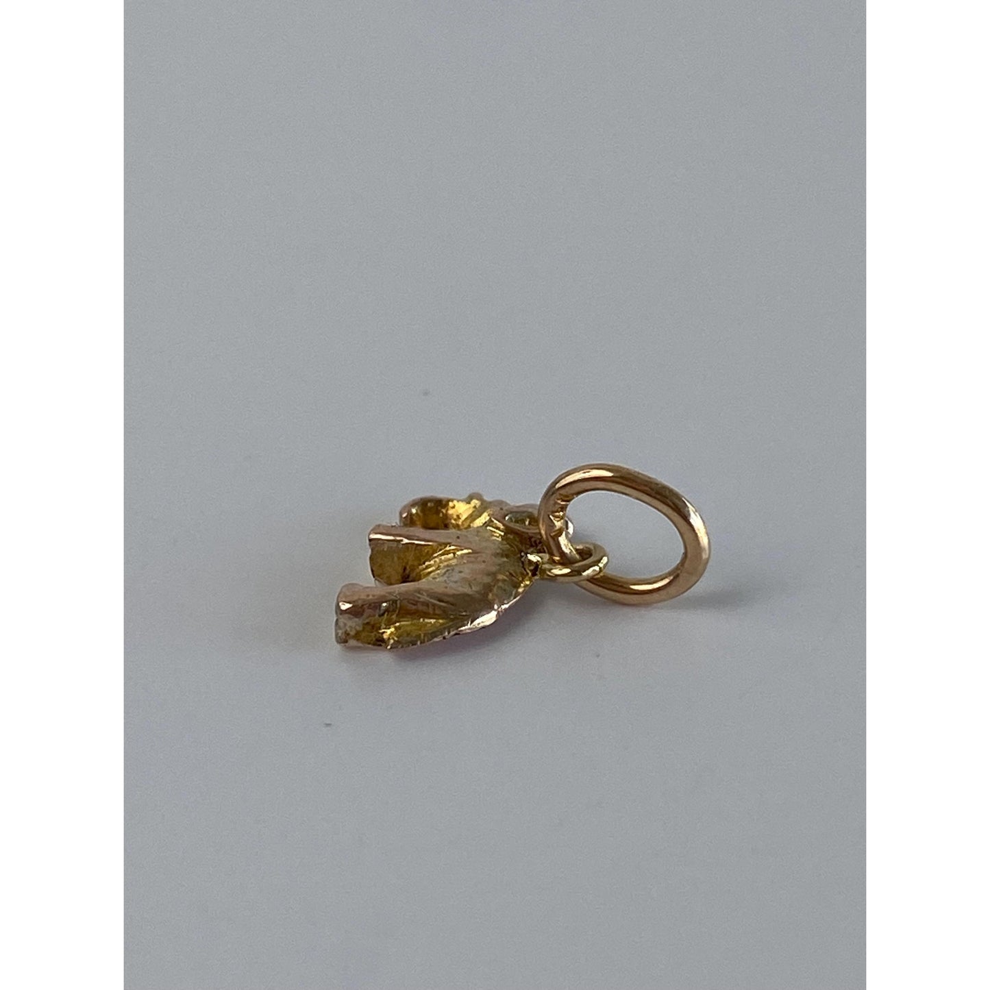 Vintage 10k Yellow Gold Tiny Elephant Charm