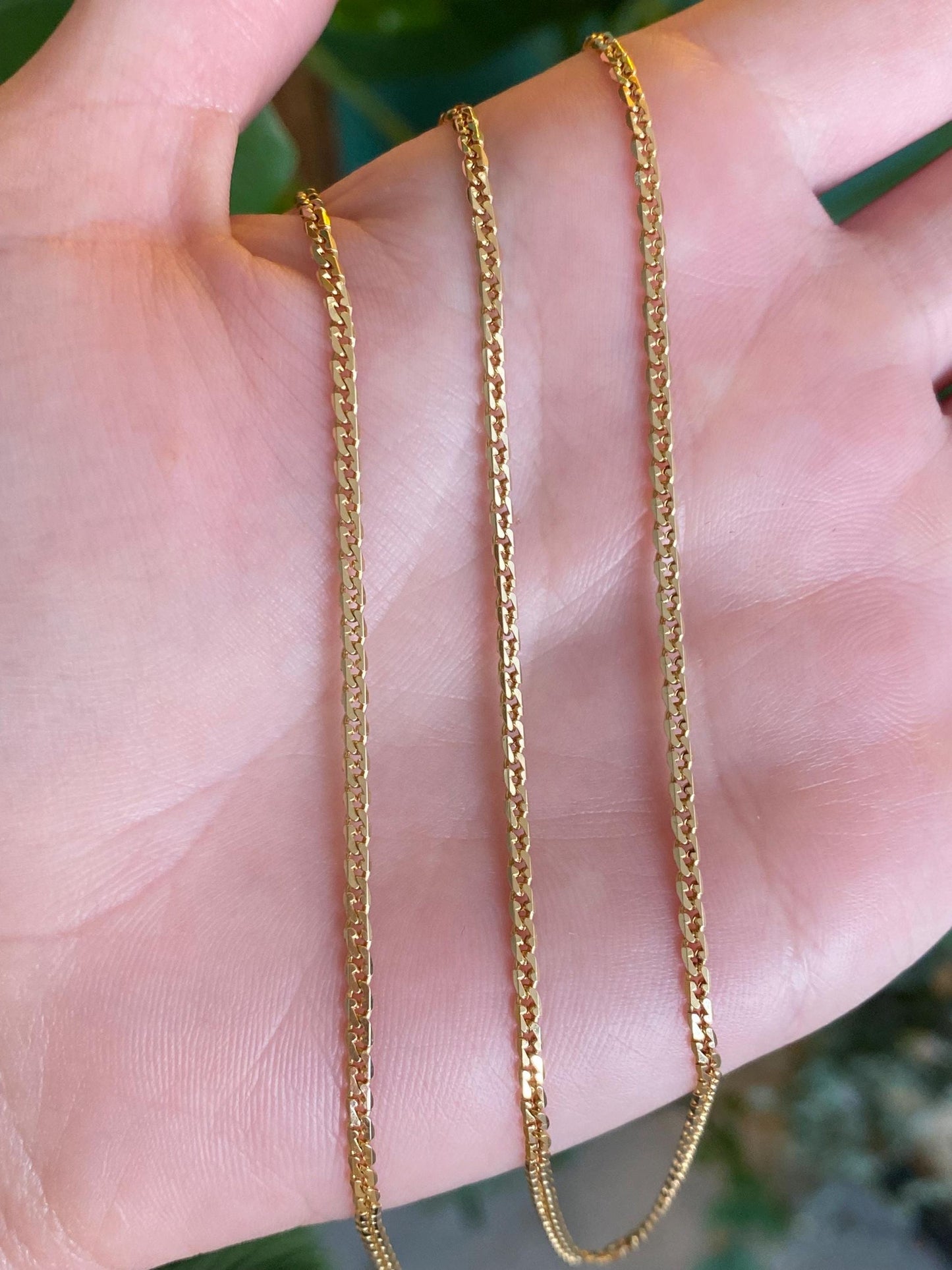 Vintage Solid 14k Yellow Gold Fancy Chain Necklace - 22.25 inches