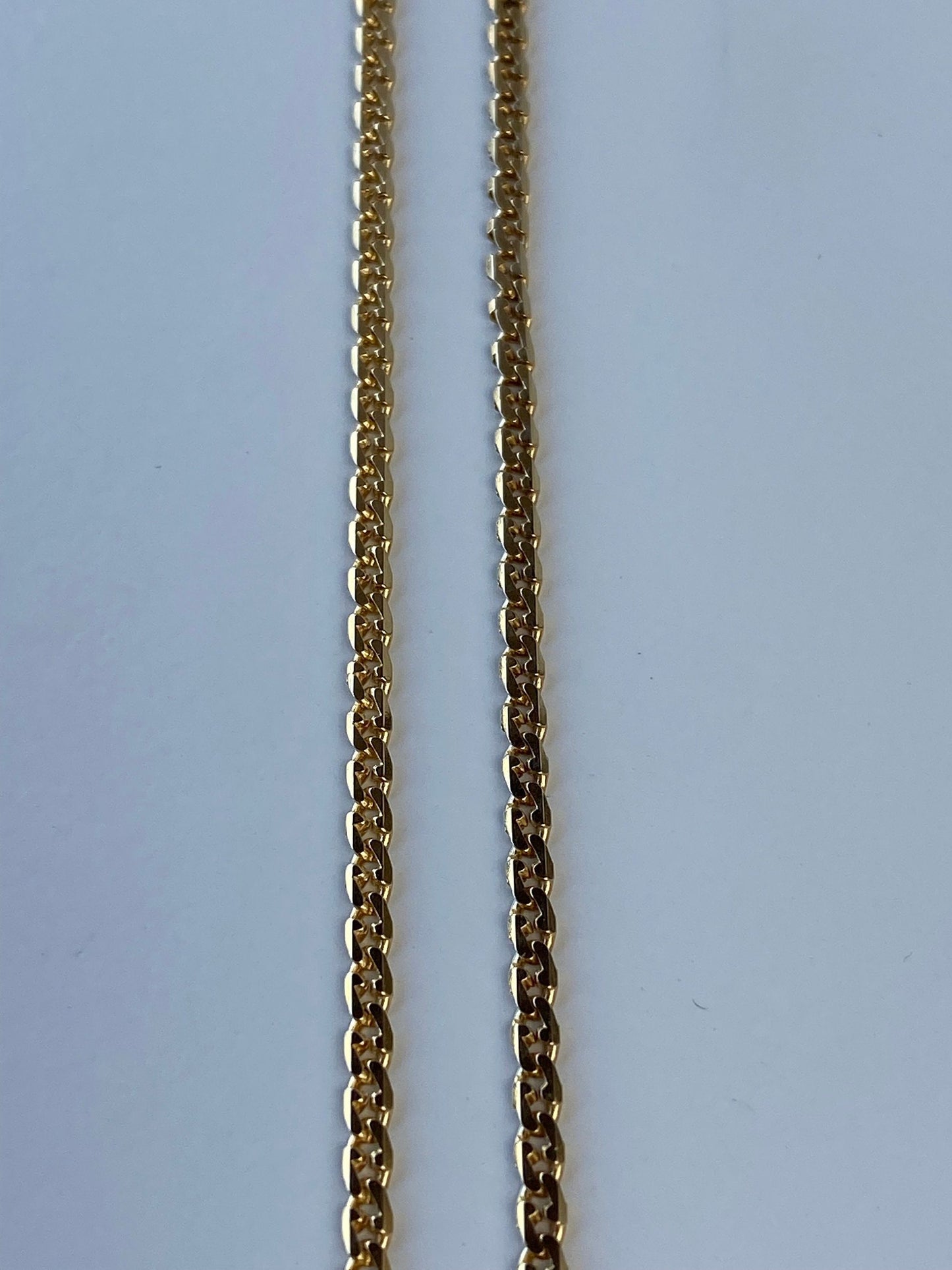 Vintage Solid 14k Yellow Gold Fancy Chain Necklace - 22.25 inches