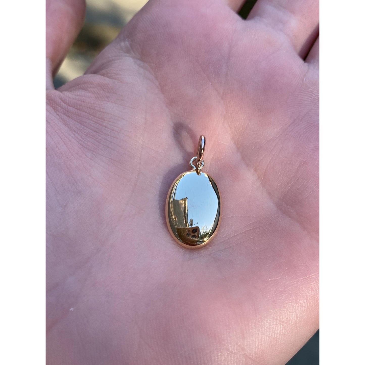 Vintage Solid 18k Yellow Gold Cufflink Conversion Charm