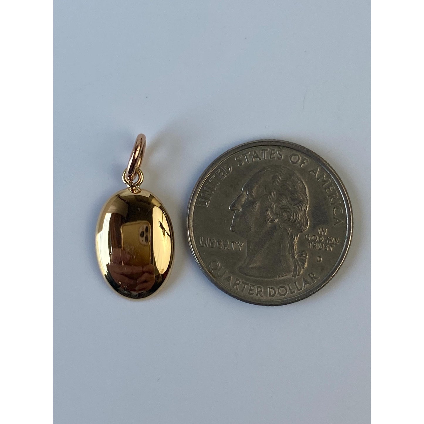 Vintage Solid 18k Yellow Gold Cufflink Conversion Charm