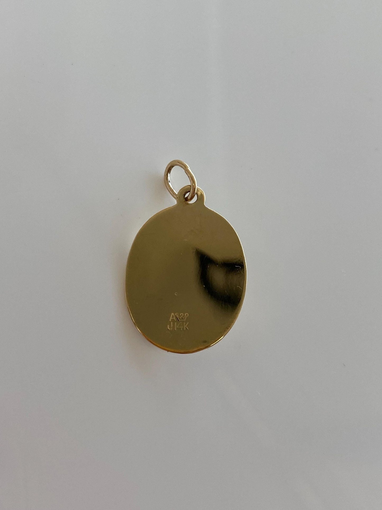 Vintage Solid 14k Yellow Gold Pink Sapphire Bridesmaid Charm