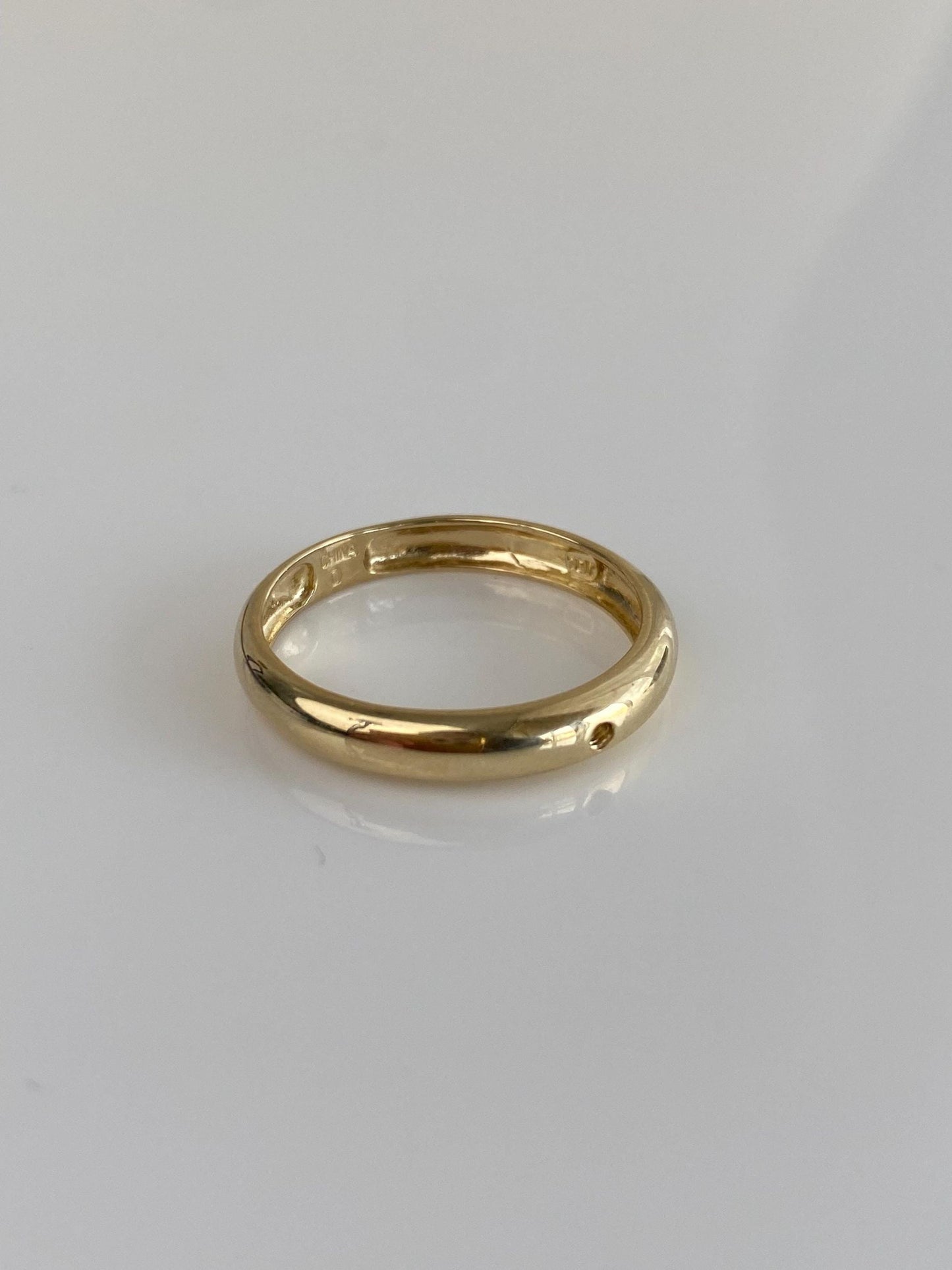 Vintage Solid 10k Yellow Gold Ring Band w/ Interchangeable Amethyst, Smokey Quartz, Garnet, Citrine & Clear Sapphire Gems - Size 7.75