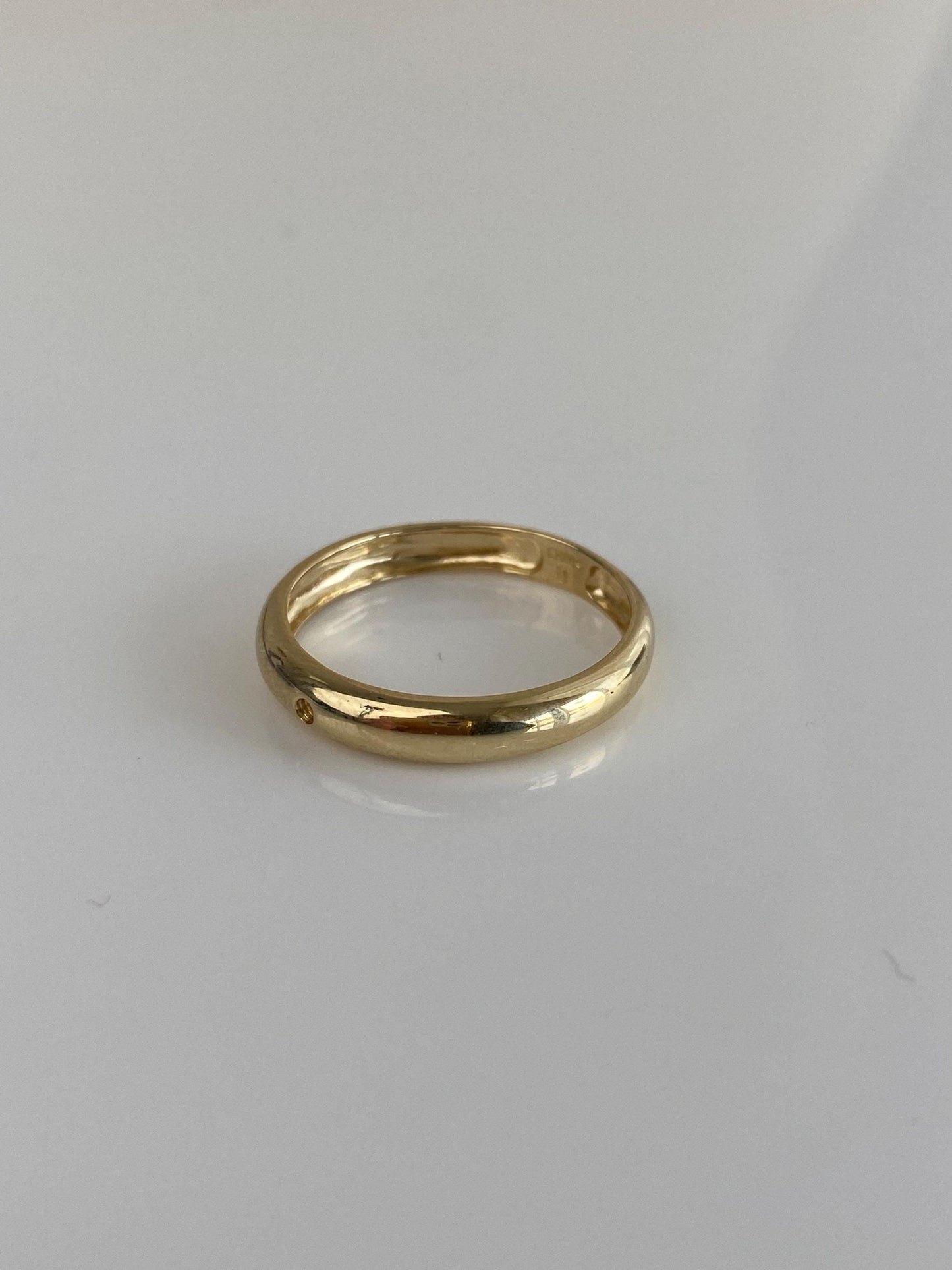 Vintage Solid 10k Yellow Gold Ring Band w/ Interchangeable Amethyst, Smokey Quartz, Garnet, Citrine & Clear Sapphire Gems - Size 7.75