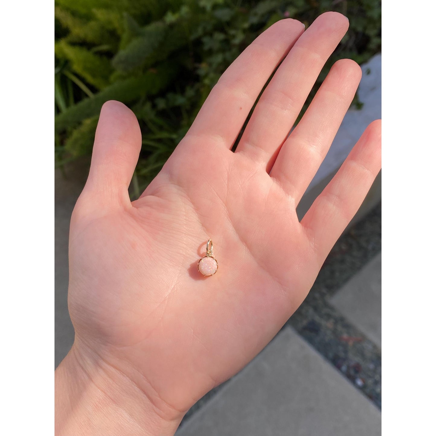 Vintage Solid 10k Yellow Gold Opal Stick Pin Conversion Charm