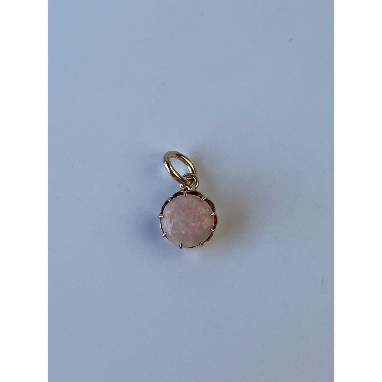 Vintage Solid 10k Yellow Gold Opal Stick Pin Conversion Charm