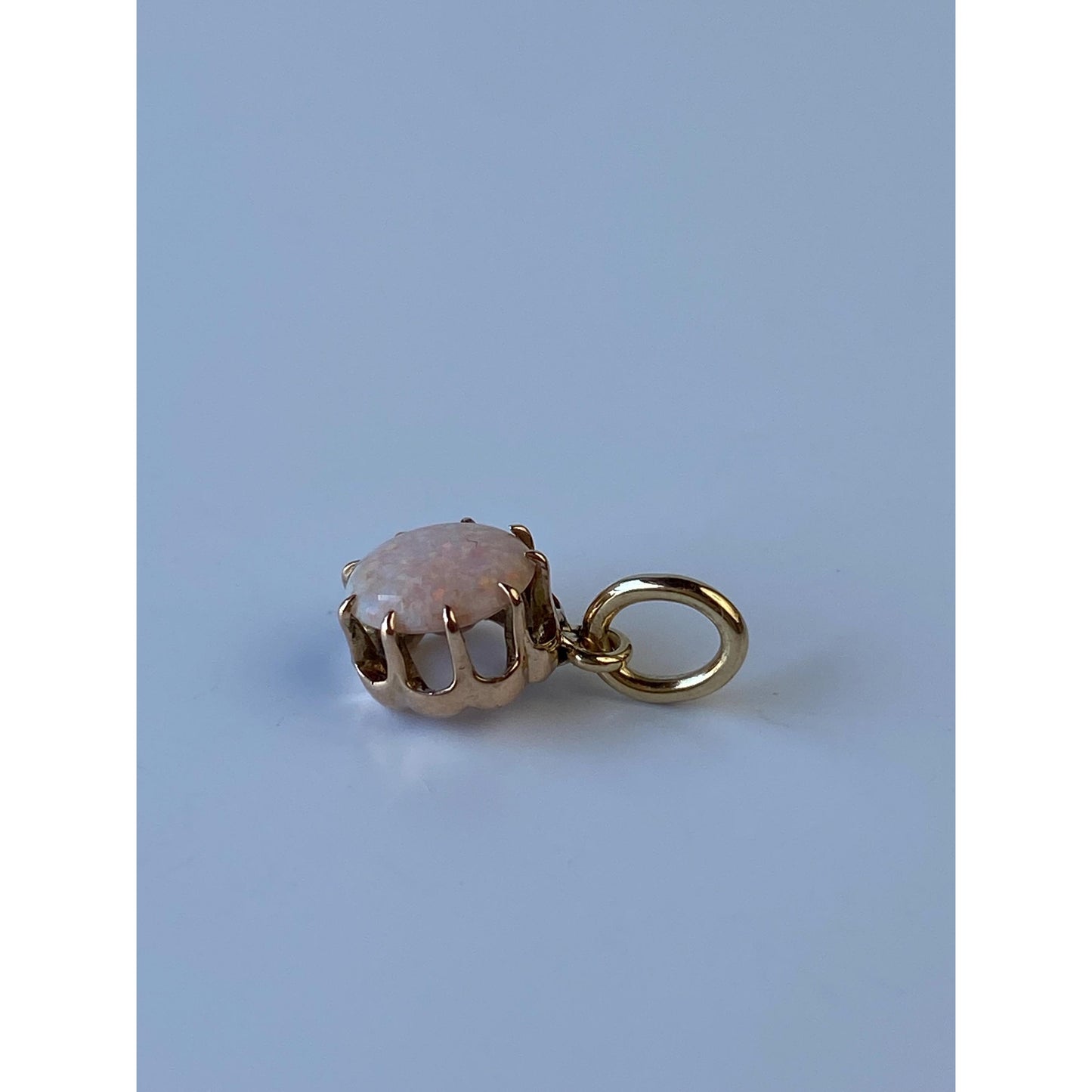 Vintage Solid 10k Yellow Gold Opal Stick Pin Conversion Charm