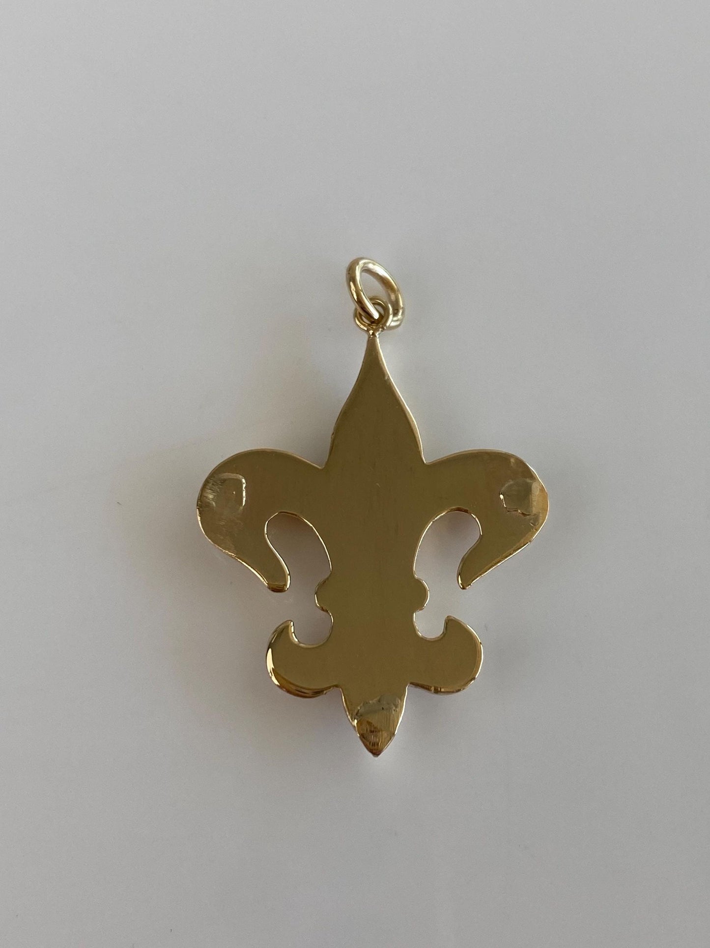 Vintage 14k Yellow Gold Fleur-de-lis Charm