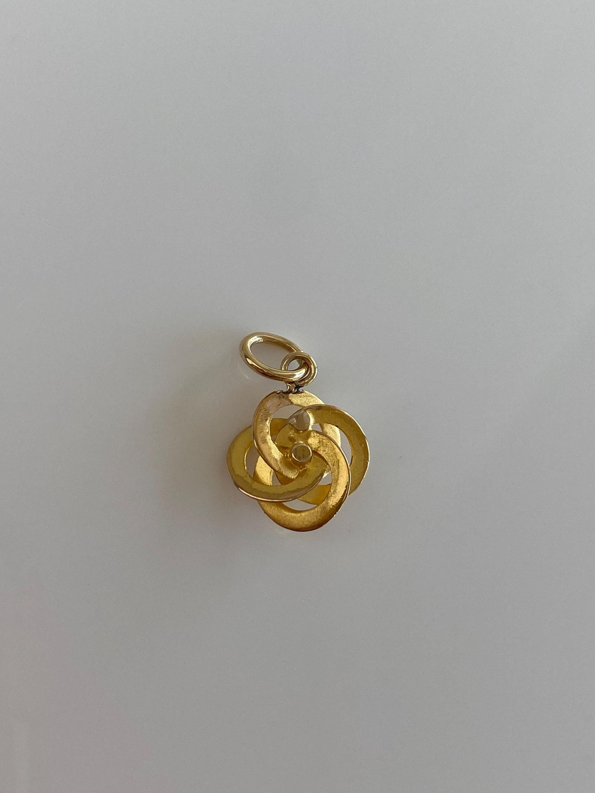 Vintage Solid 21k Yellow Gold Seed Pearl Designed Knot Stick Pin Conversion Charm