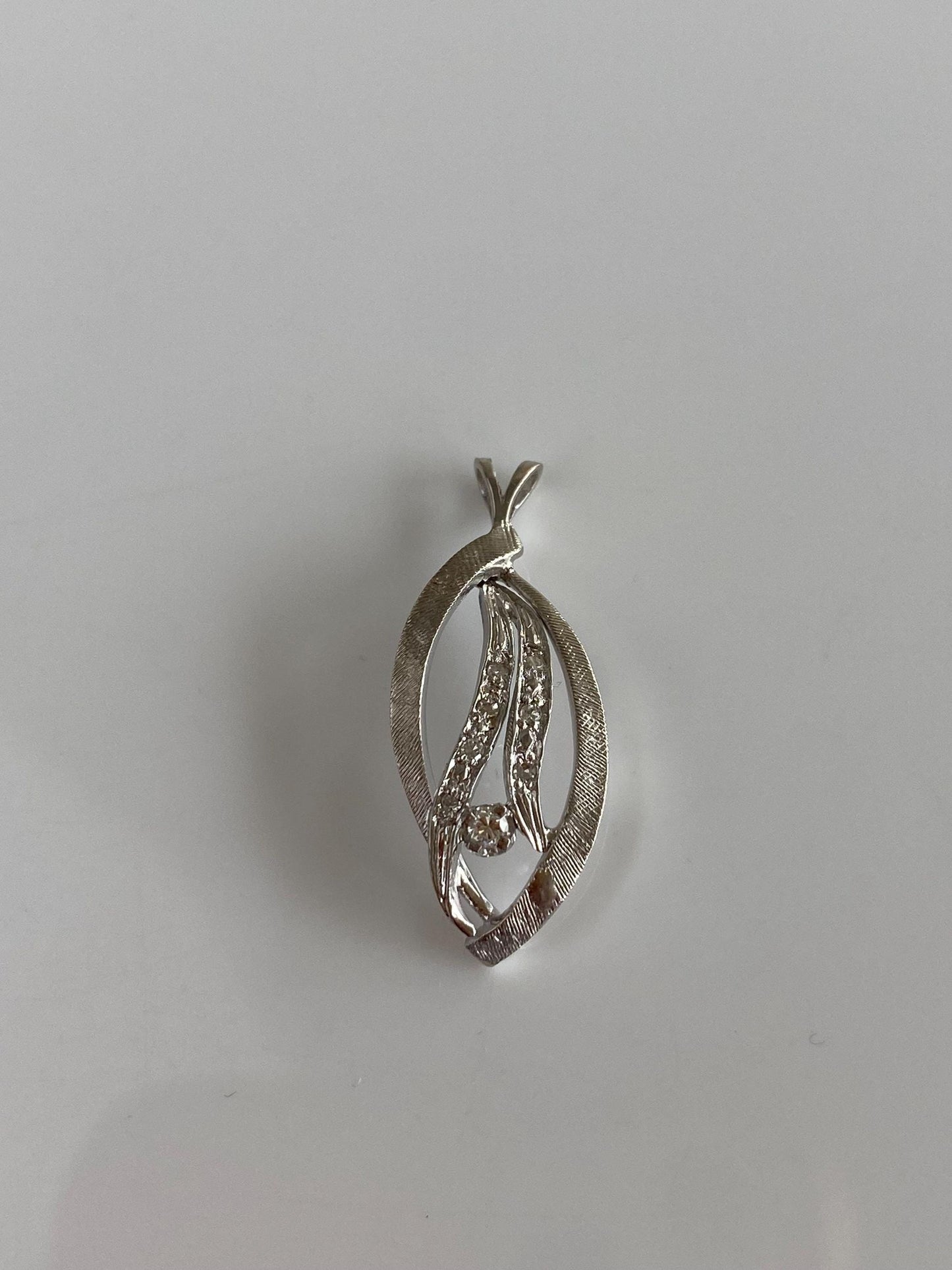 Solid 14k Yellow Gold Diamond Charm
