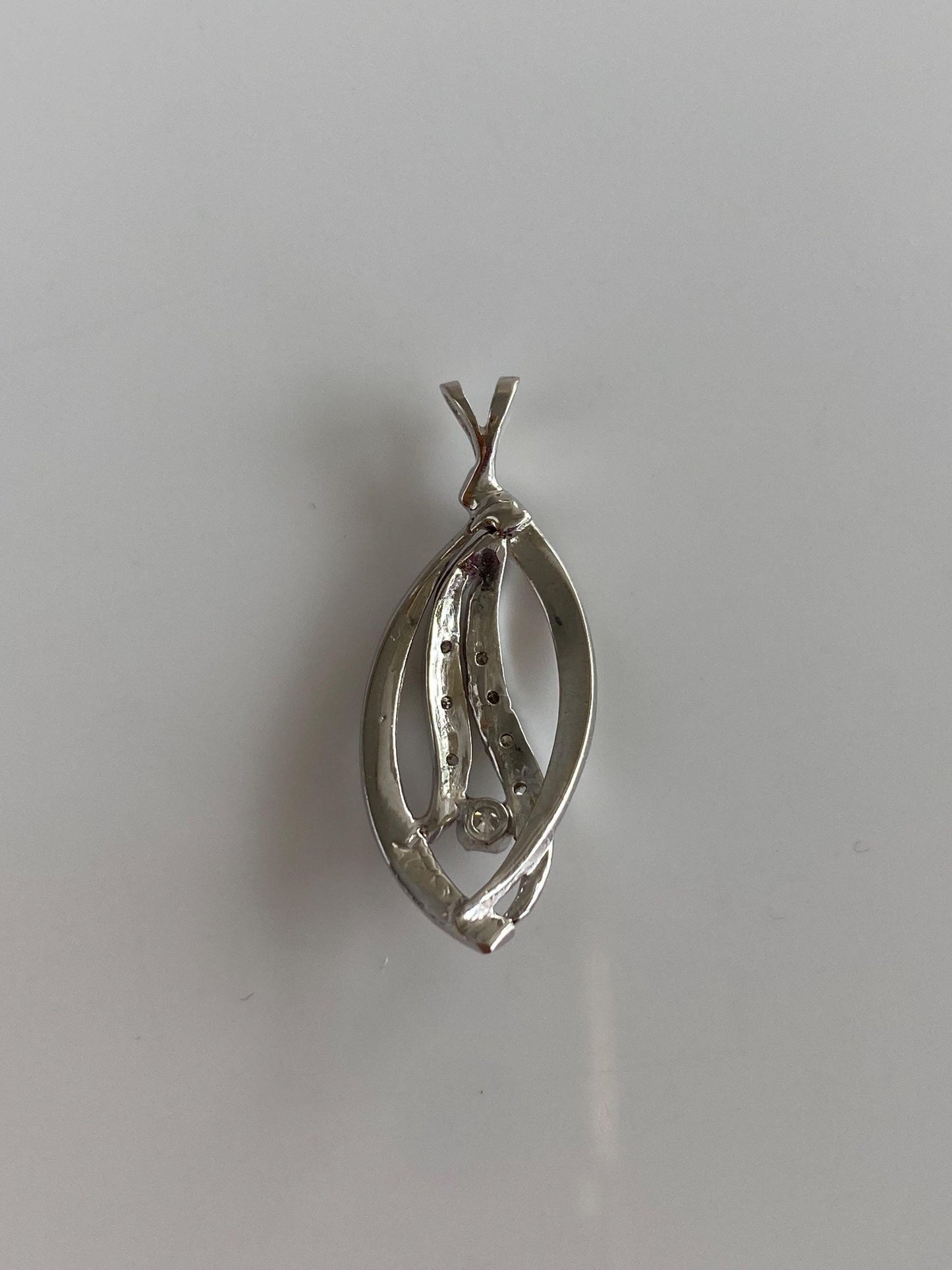 Solid 14k Yellow Gold Diamond Charm