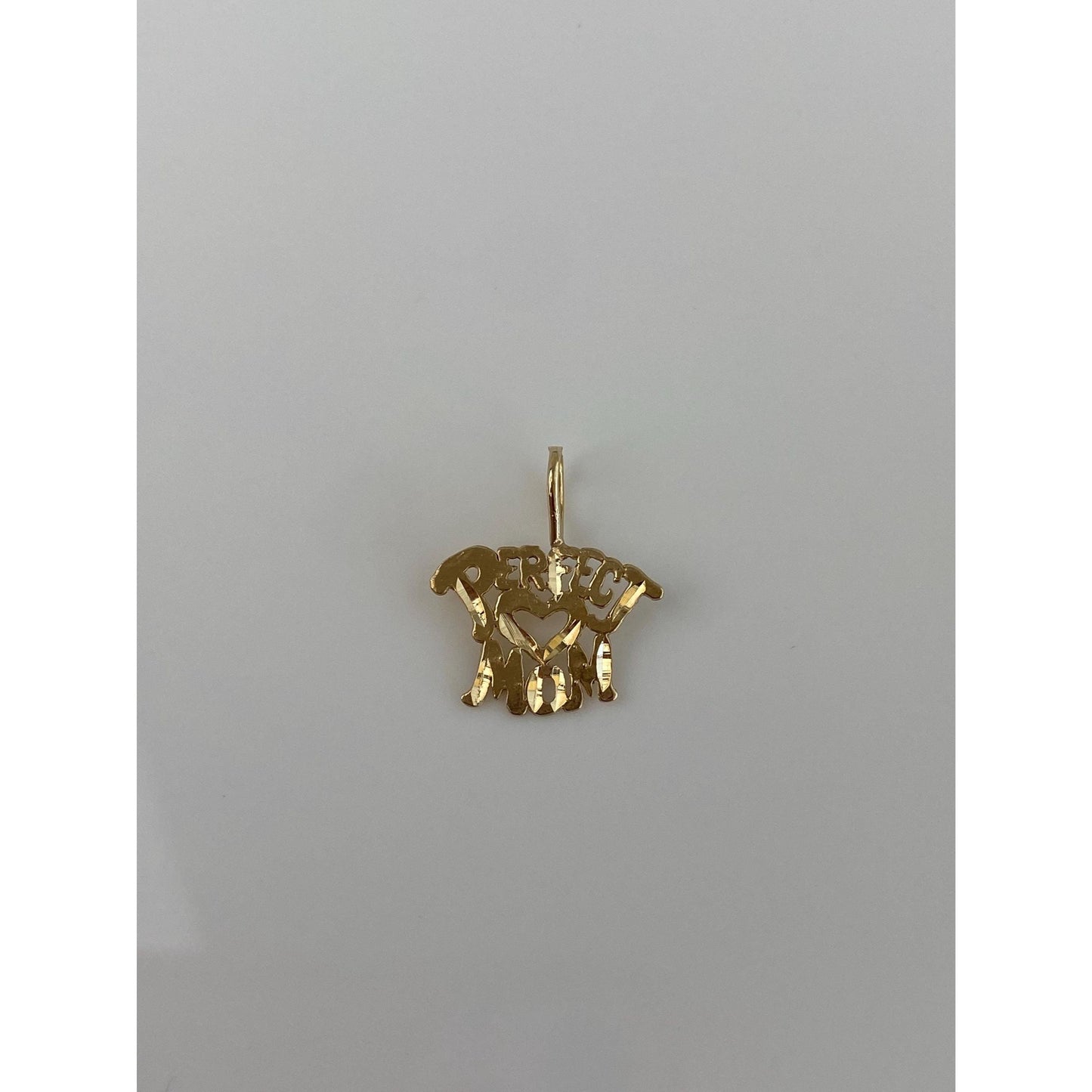 Vintage Solid 14k Yellow Gold Perfect Mom Charm