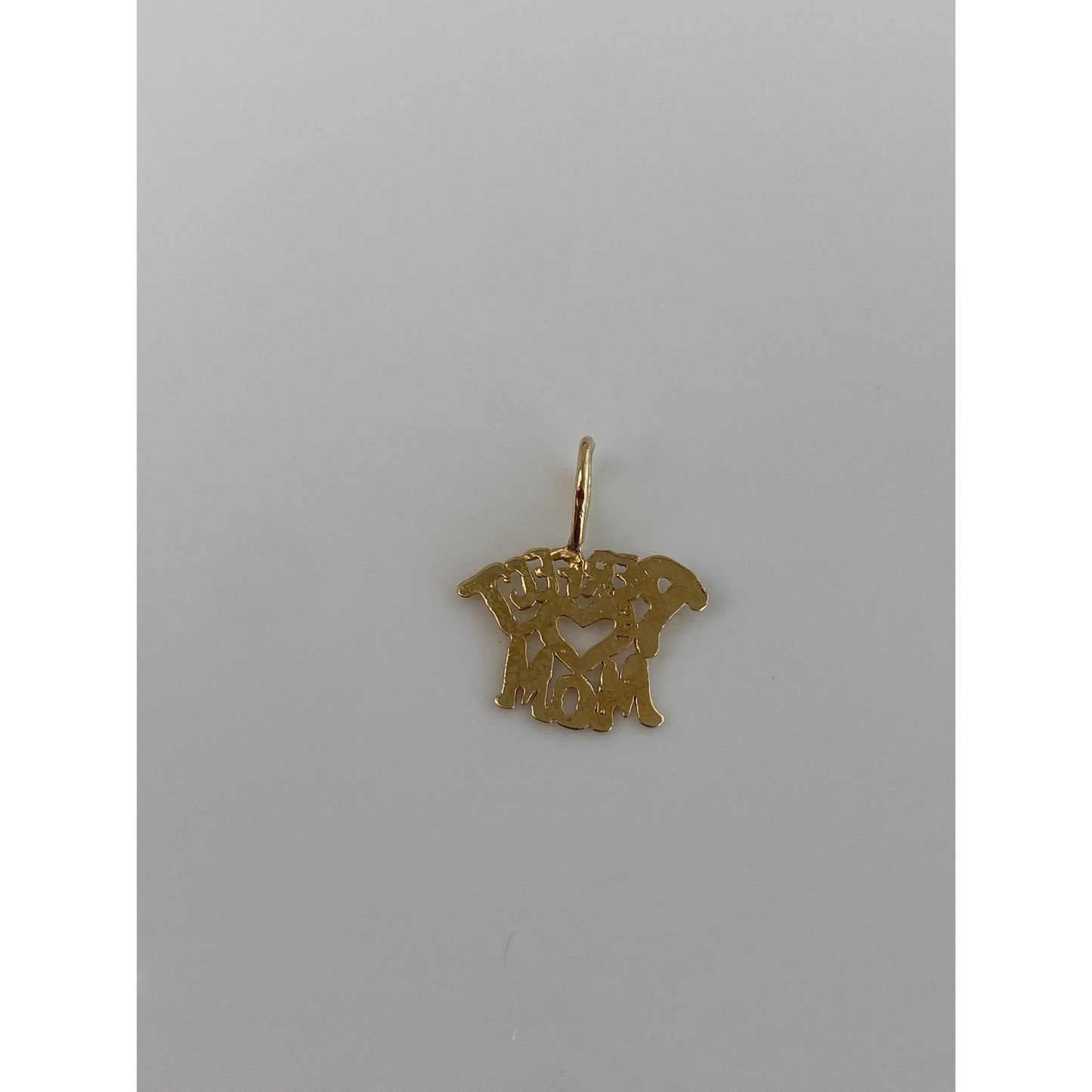Vintage Solid 14k Yellow Gold Perfect Mom Charm
