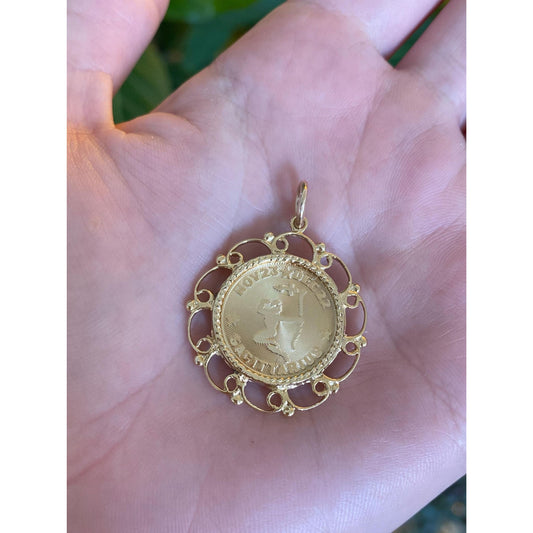 Vintage Solid 14k Yellow Gold Sagittarius Charm