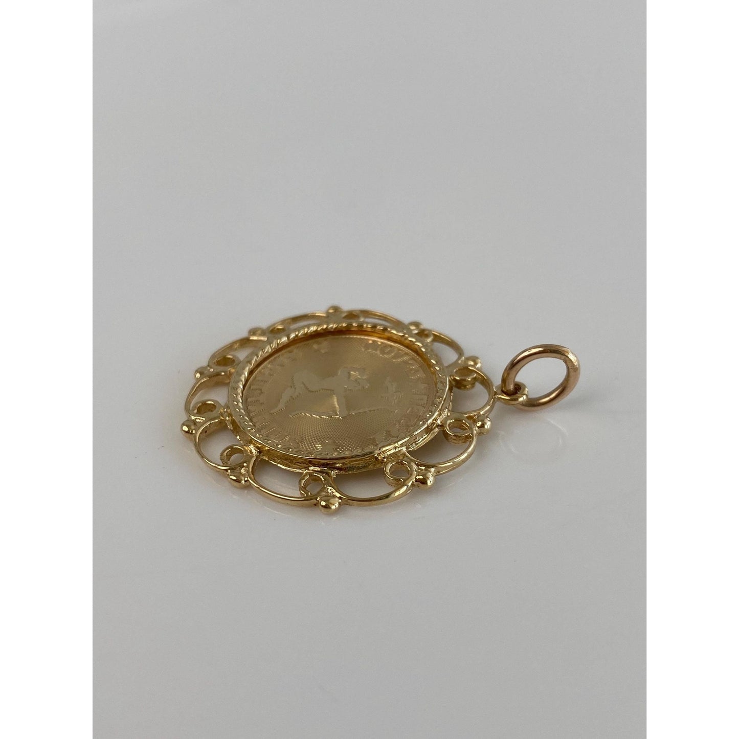 Vintage Solid 14k Yellow Gold Sagittarius Charm