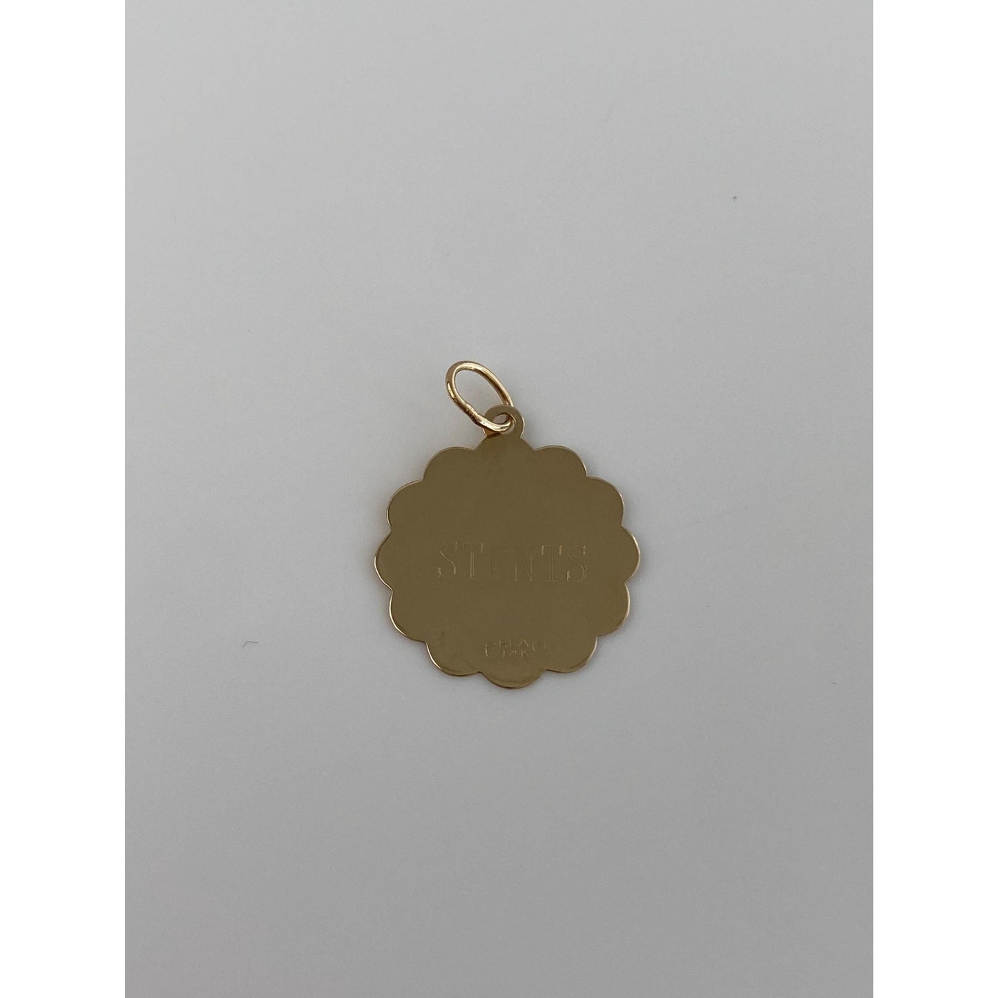 Vintage Solid 14k Yellow Gold Medical Rod of Asclepius Charm