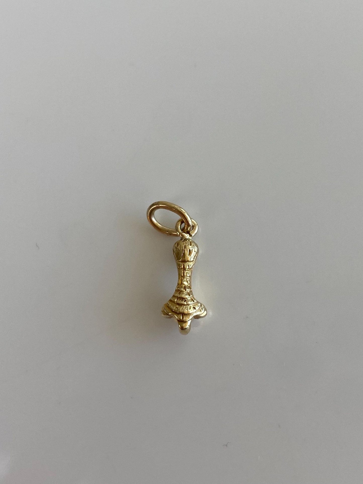 Vintage Solid 14k Yellow Gold Pearl Claw Stick Pin Conversion Charm