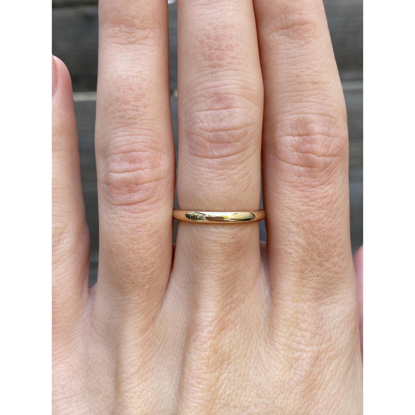 Vintage Solid 14k Yellow Gold Ring Band - Size 6.25