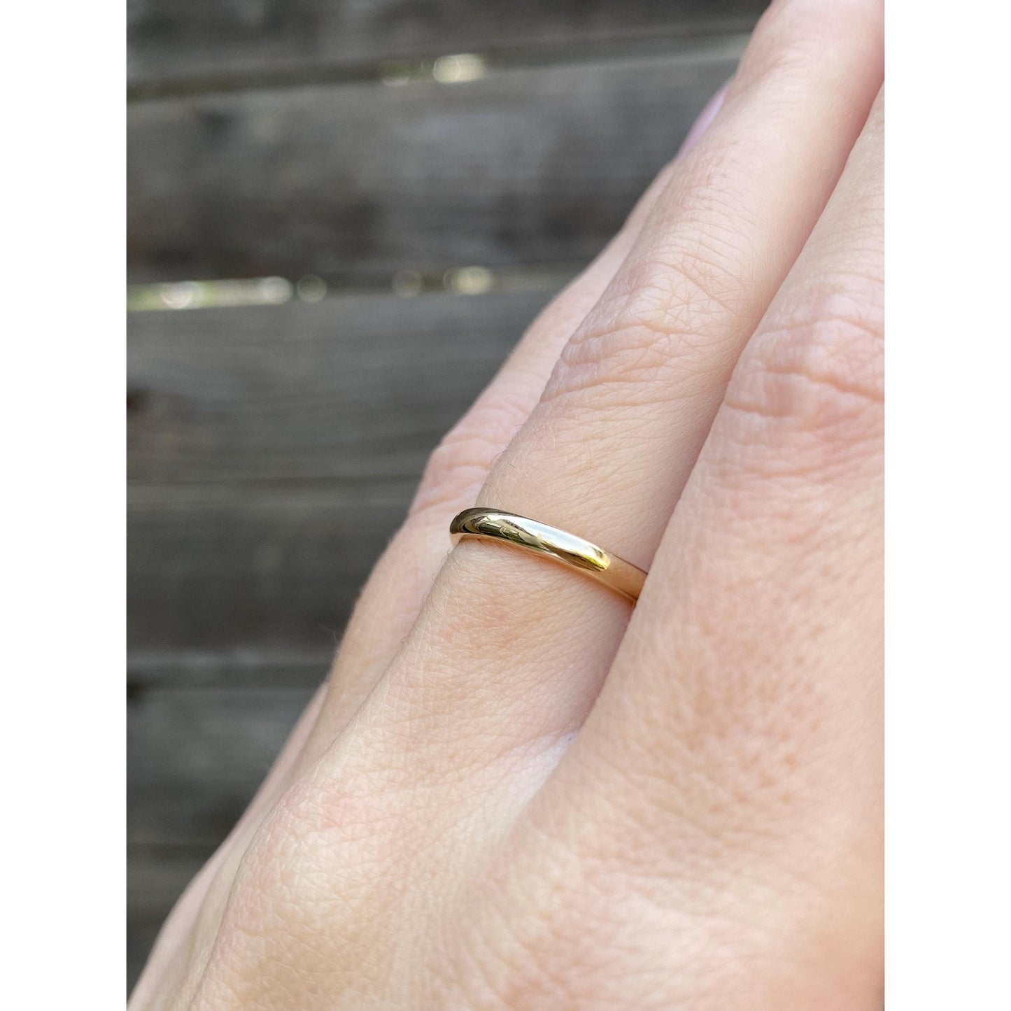 Vintage Solid 14k Yellow Gold Ring Band - Size 6.25