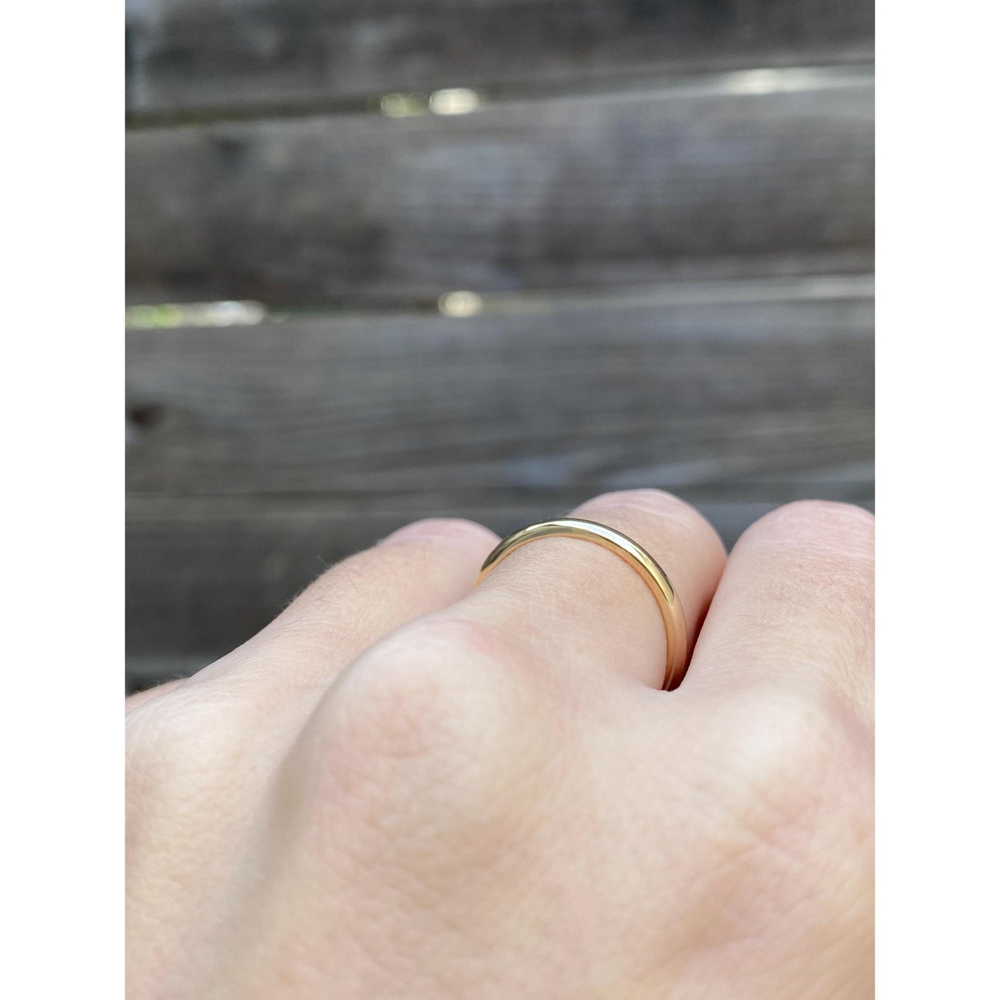 Vintage Solid 14k Yellow Gold Ring Band - Size 6.25