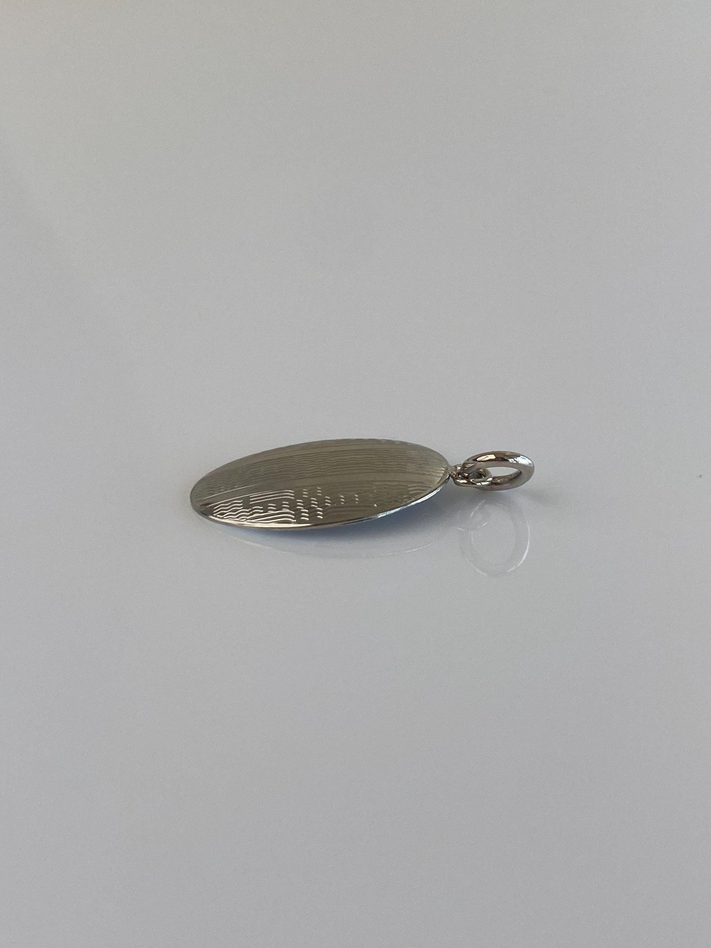 Solid 10k White Gold Cufflink Conversion Charm